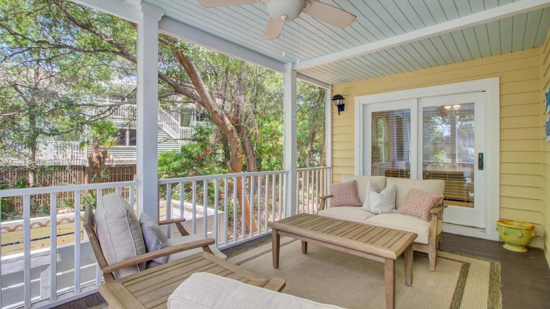Steps to Beach Pool Screened Porch Pelican Bay 45 at Wild Dunes Resort