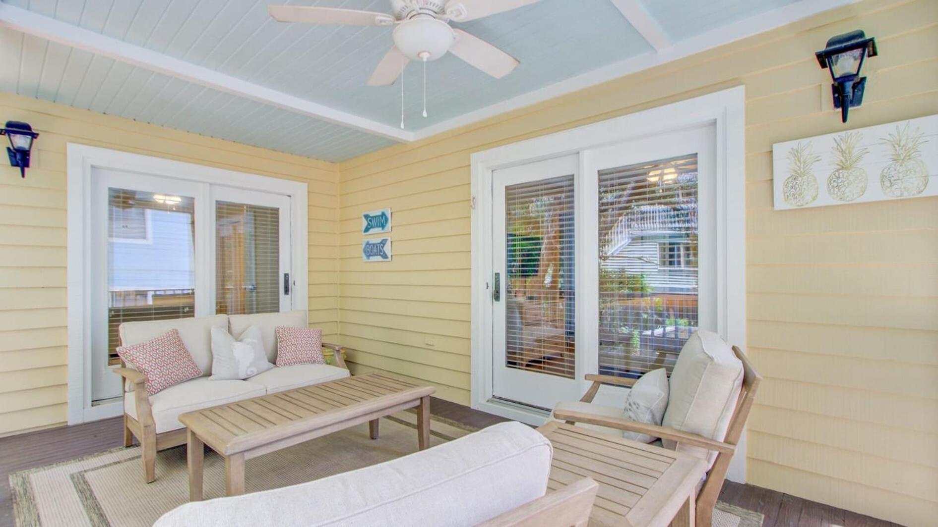Steps to Beach Pool Screened Porch Pelican Bay 45 at Wild Dunes Resort