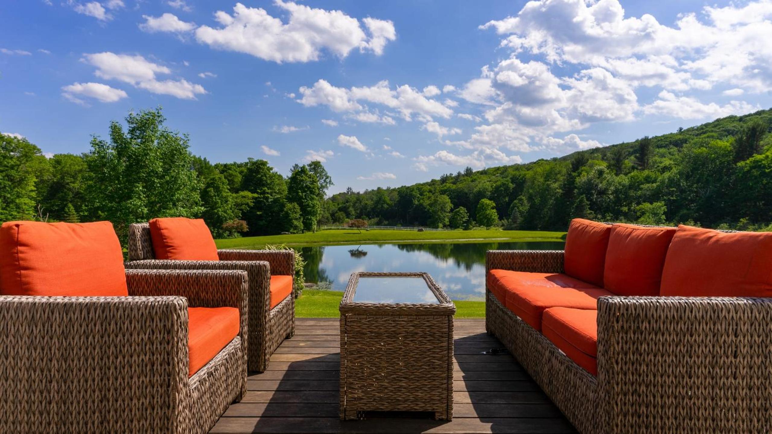 Secluded Berkshires Estate Private PondPoolTheater Gym Sunny Pond