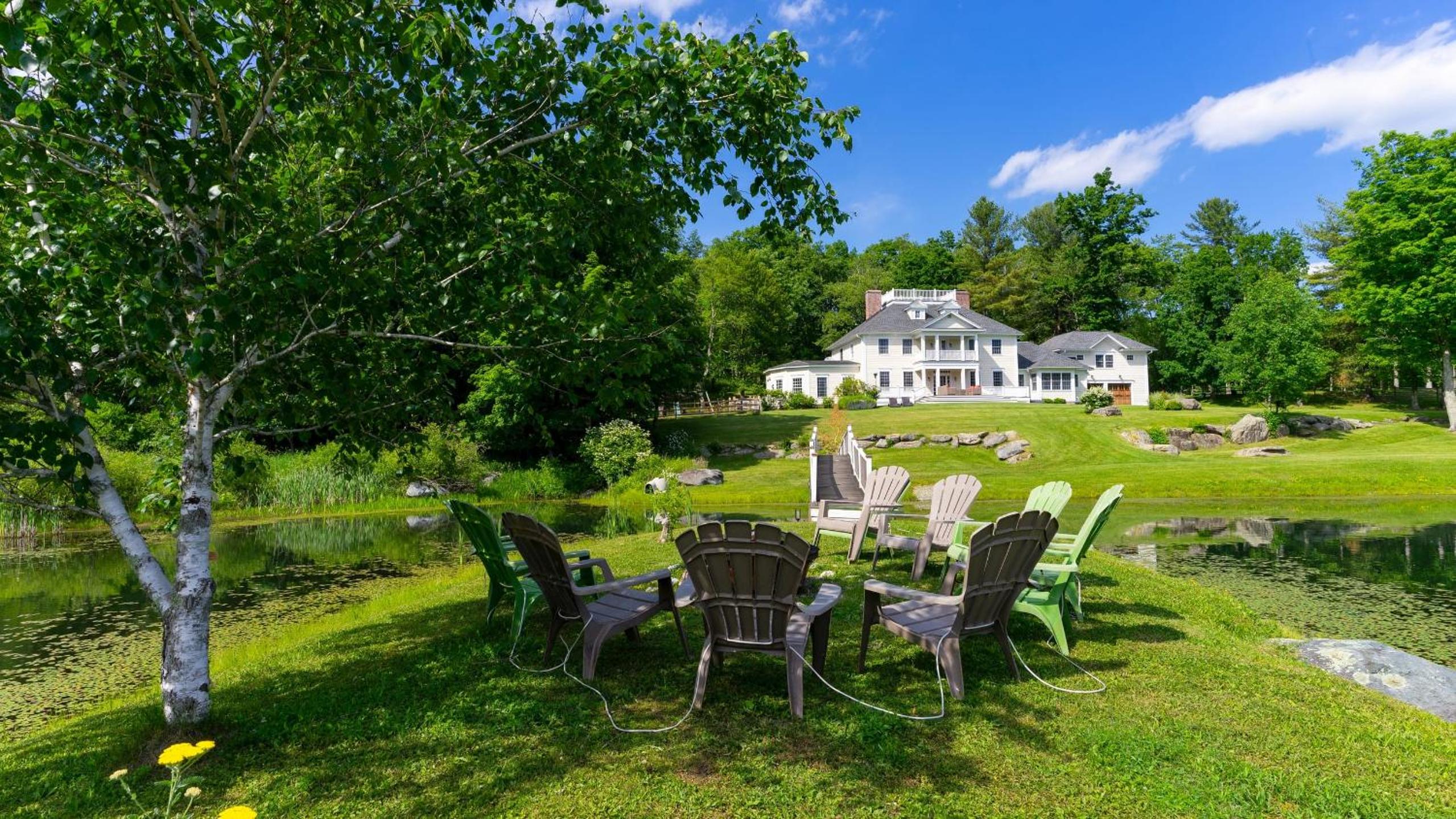 Secluded Berkshires Estate Private PondPoolTheater Gym Sunny Pond