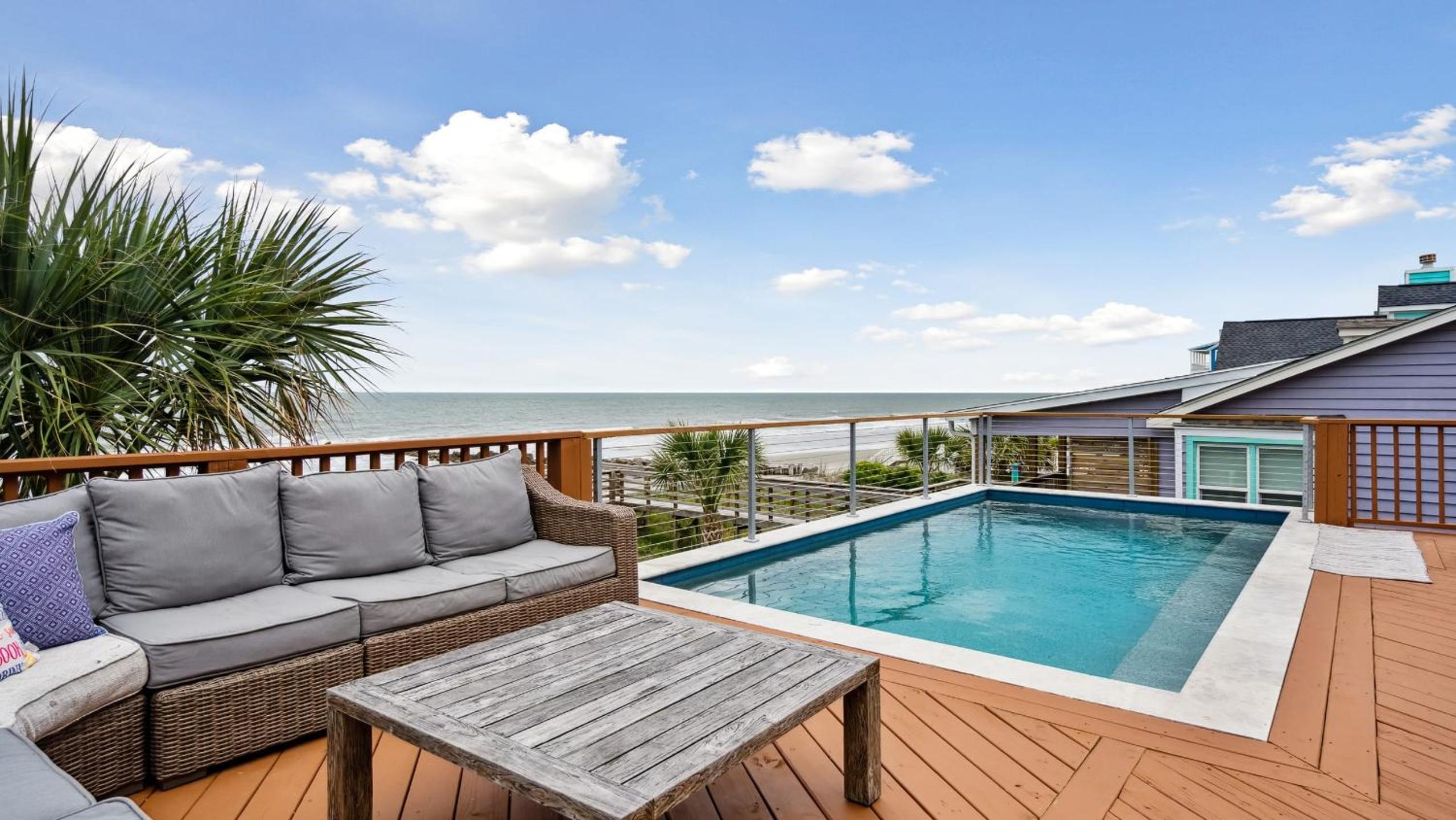 Oceanfront w Pool Panoramic Deck Views 5BDR Folly Ocean Breeze by AvantStay
