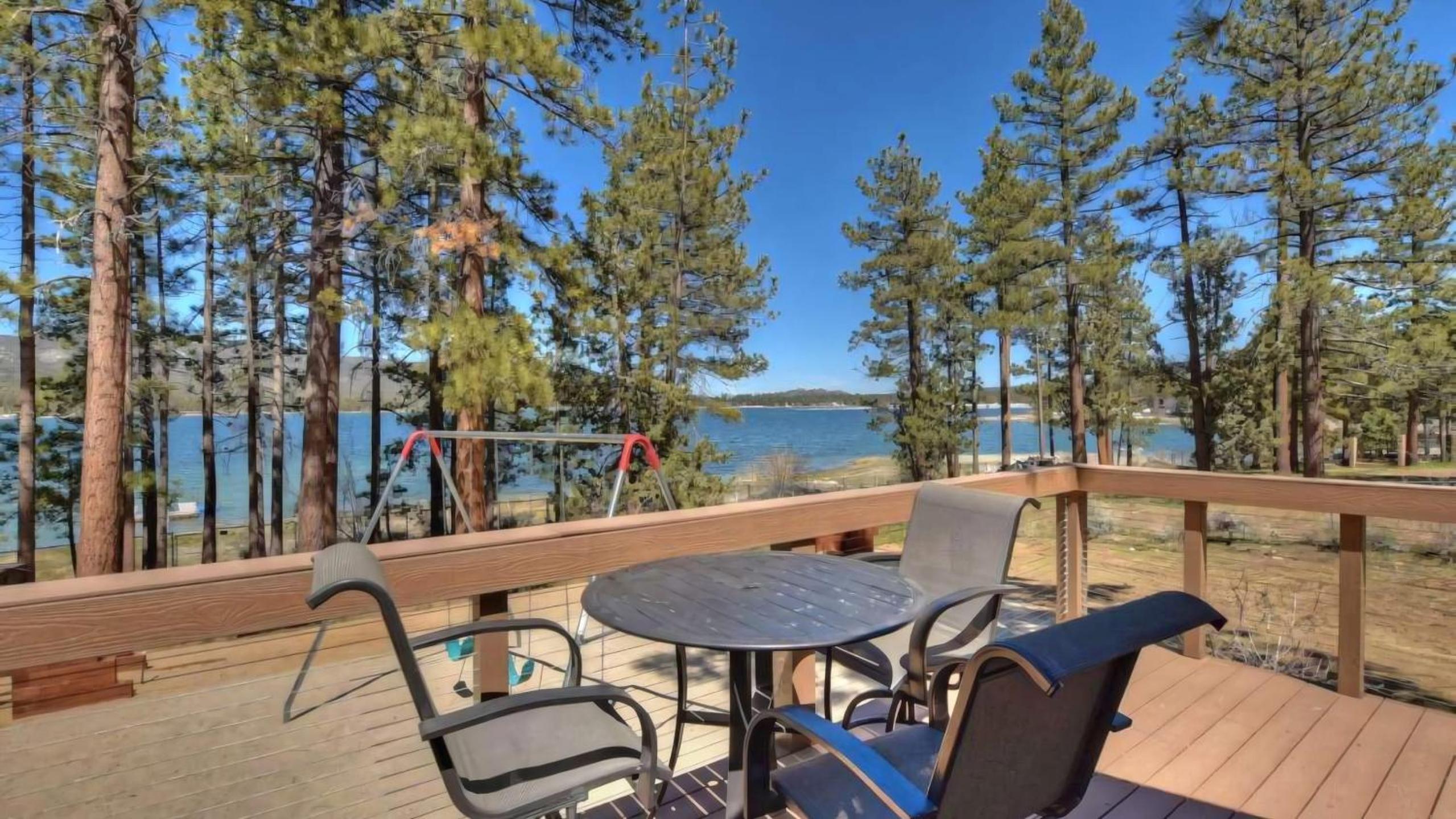 Sleeps 23 2 Homes Lakefront Private Dock Hot Tub Game Room Swingset View