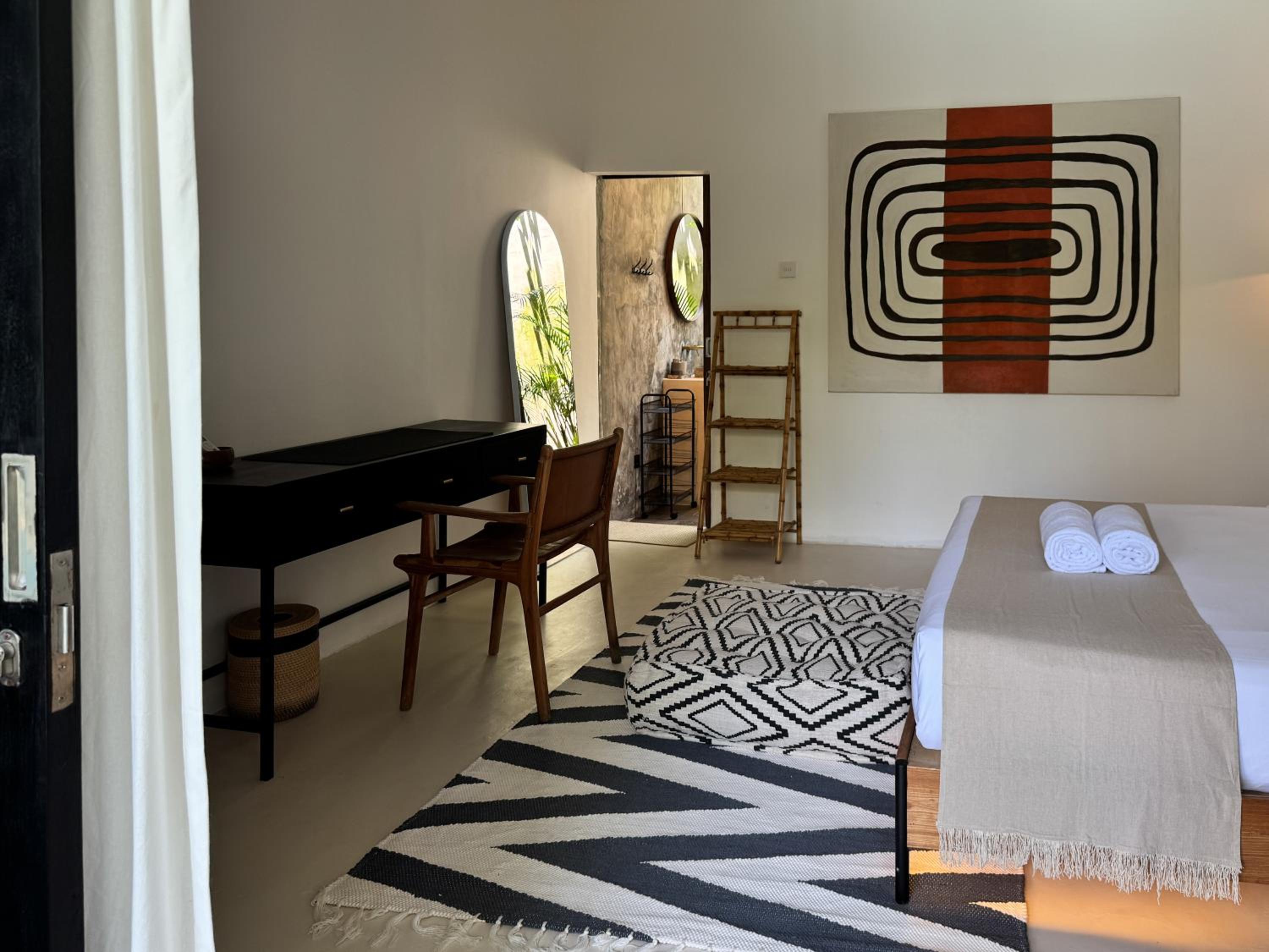 3BR Tropical Villa with Pool & Lush Garden Oasis, 4 minutes to the beach