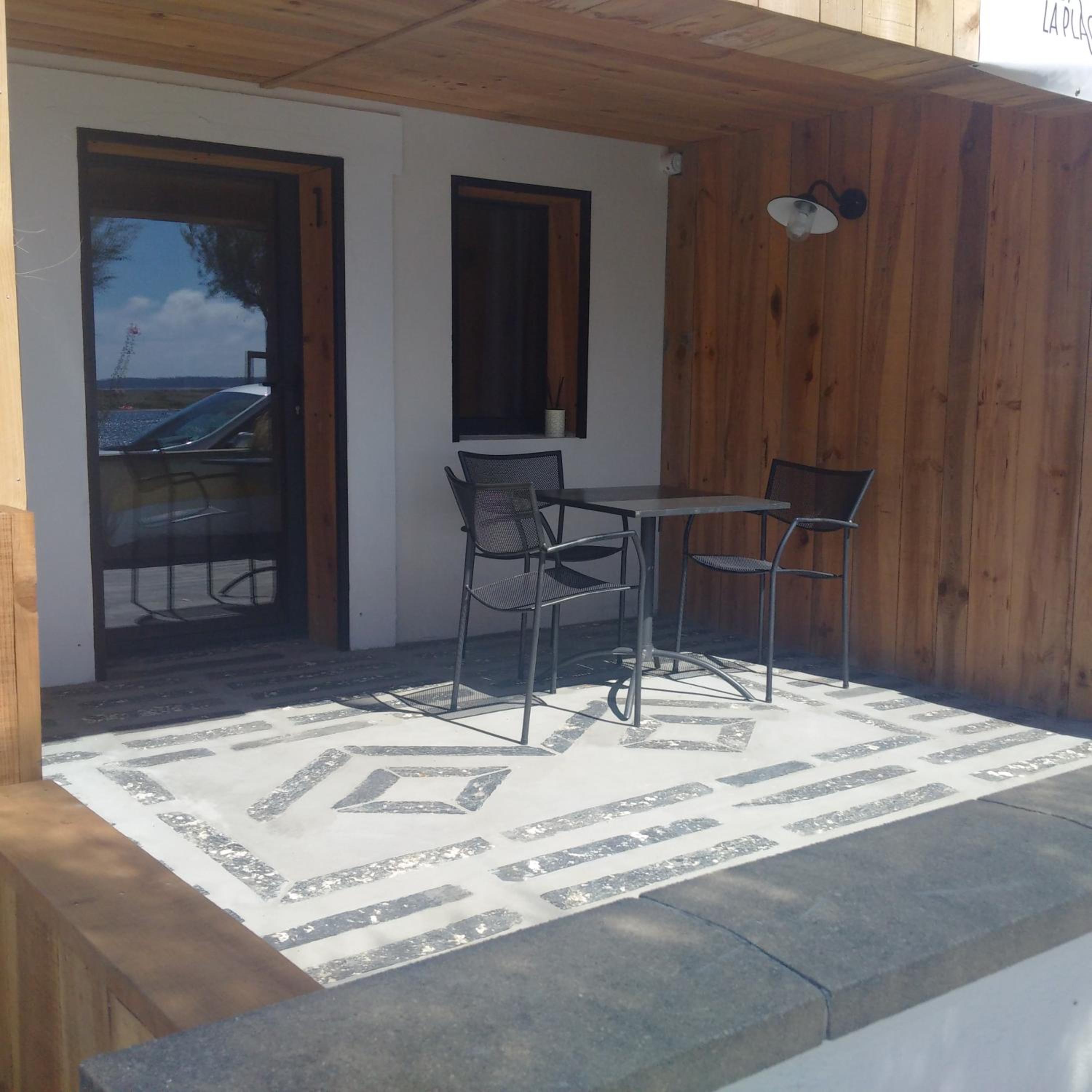 outdoor BBQ area