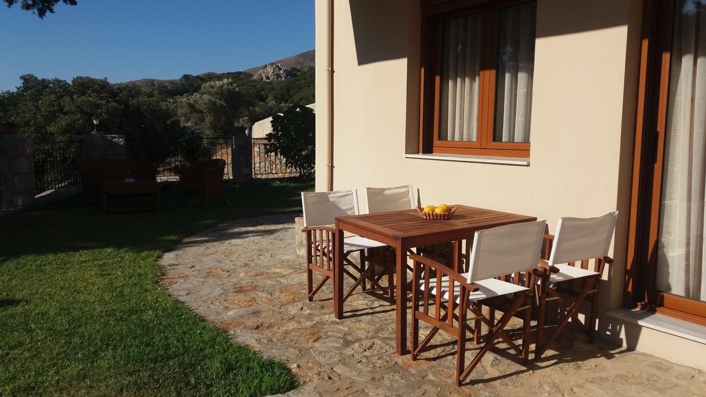 outdoor BBQ area