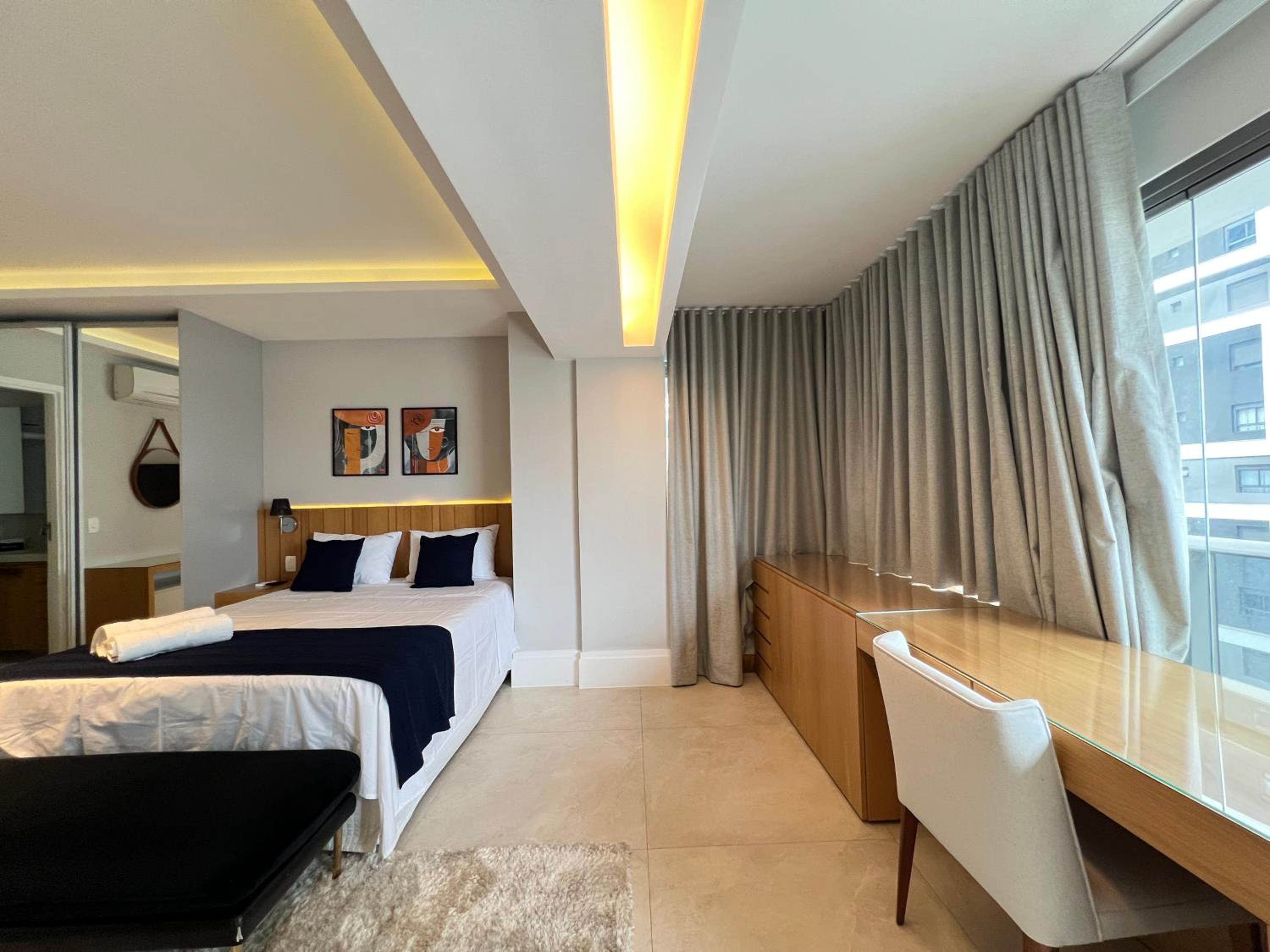 Orion Studio - Vaga, Aceita Pet, Wi-Fi e Lazer Completo no Brooklin