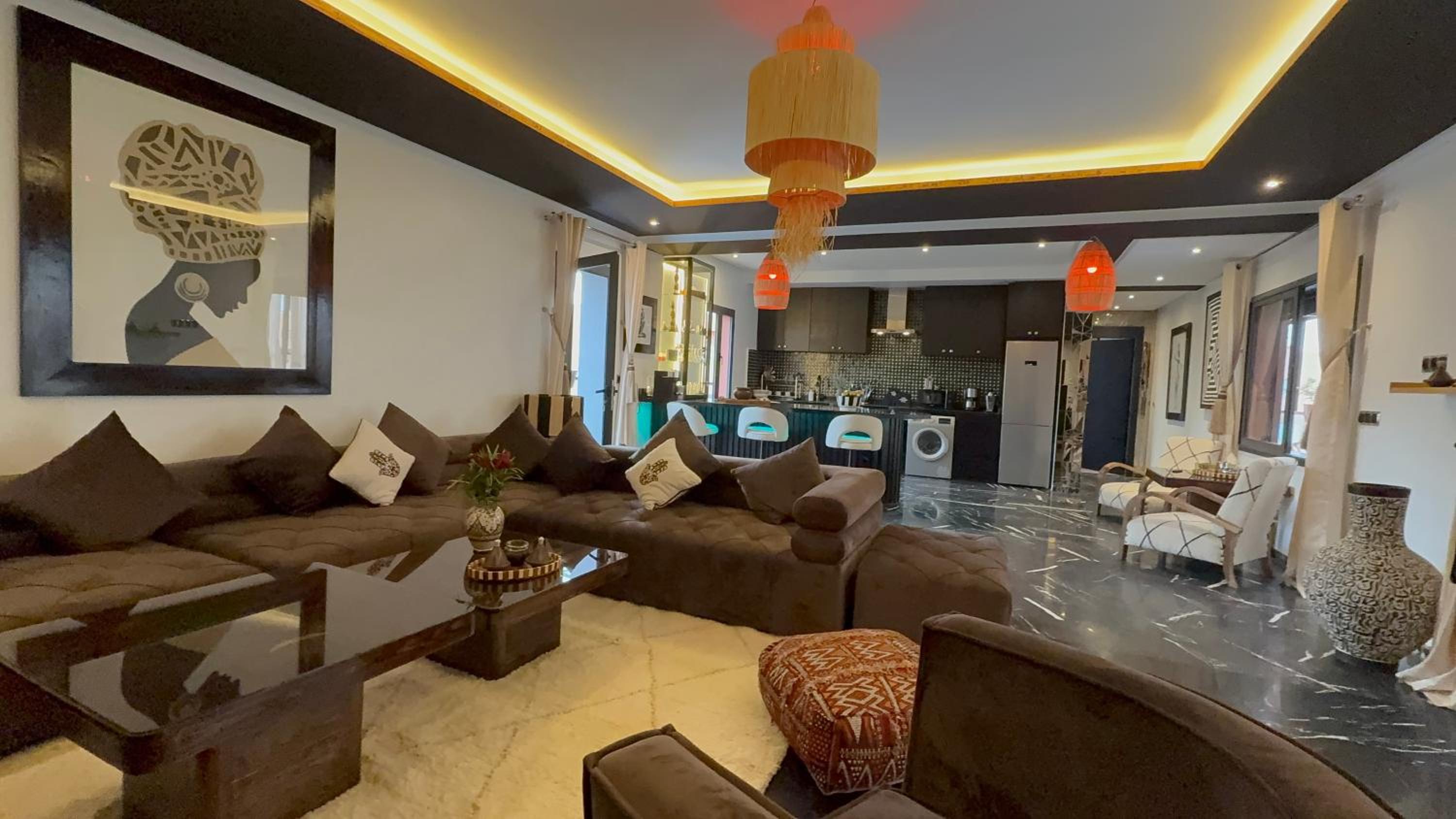 Design Art Gallery Apartment Marrakech swimming pool on the Roof