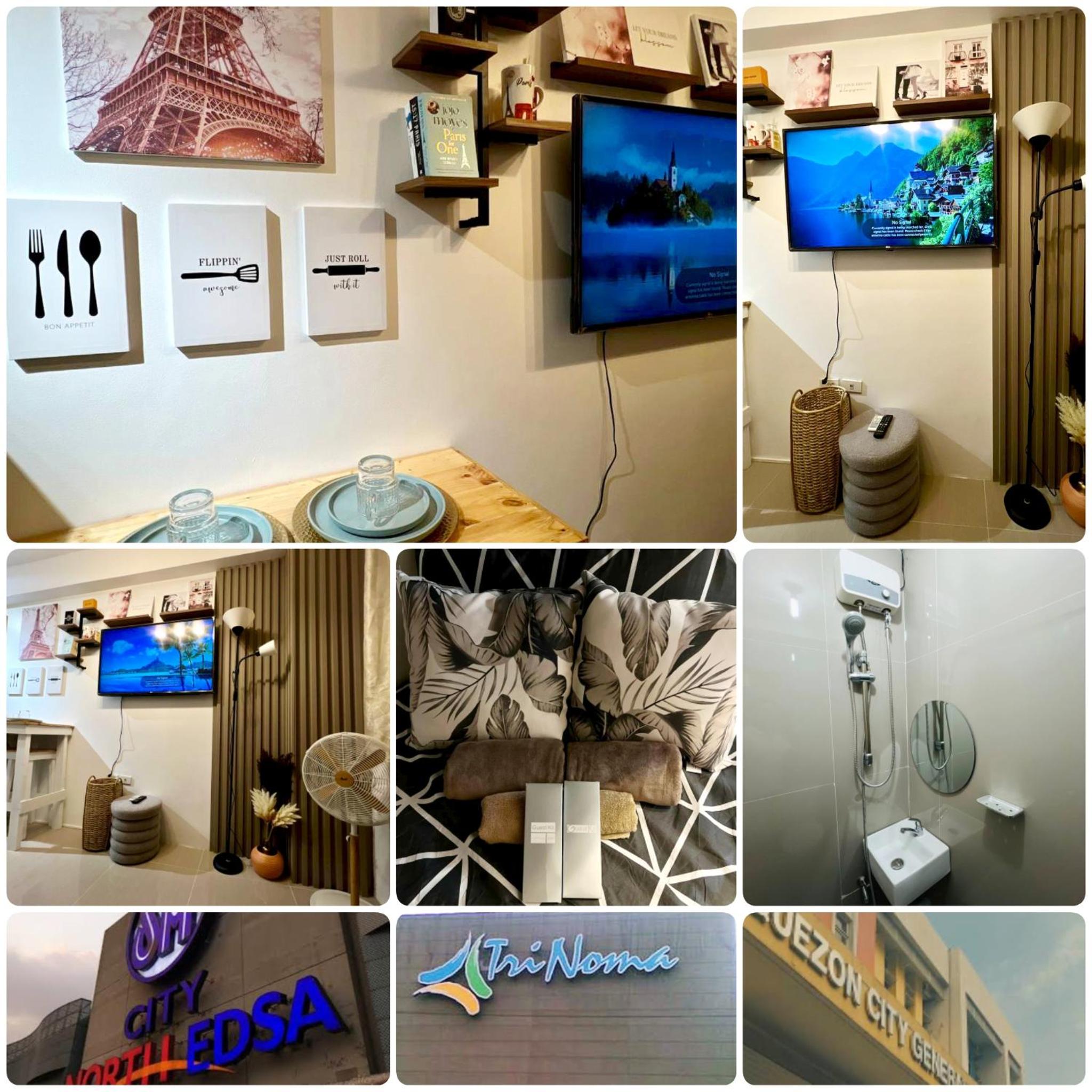 Paris Theme Near Trinoma SM North LRT Roosevelt SNR Congressional Free Netflix Fast Internet