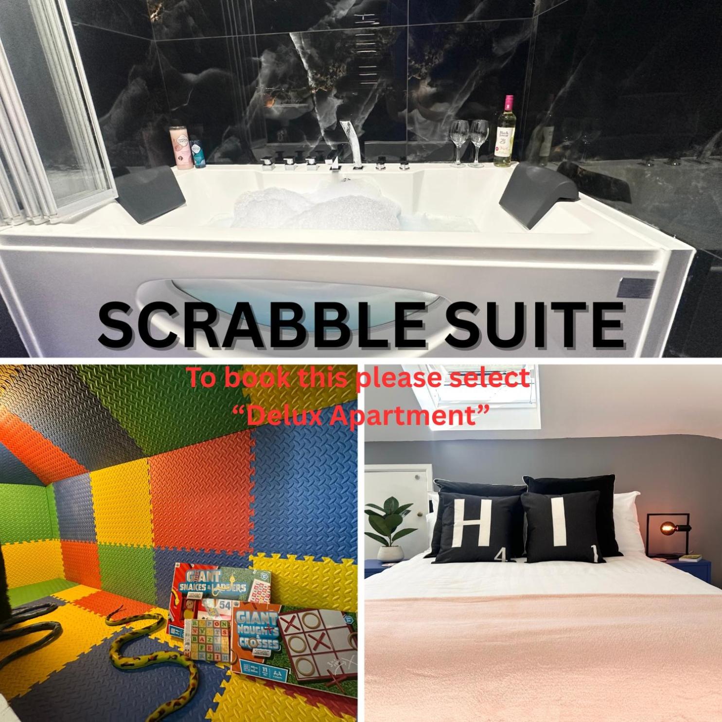 The Board Games Apartments - Brought to you by Coastline Retreats - Themed town centre apartments ALL WITH LUXURY 2 PERSON JACUZZI BATHS - 5 mins walk to t