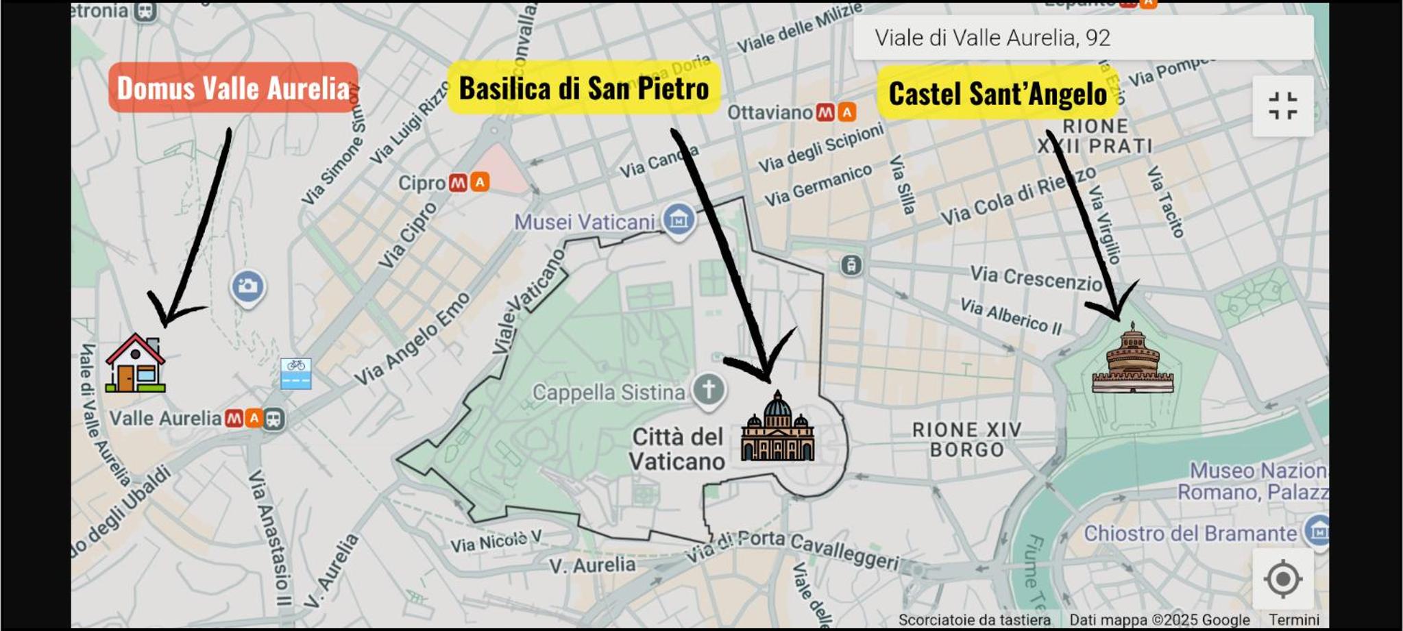 Domus Valle Aurelia - Vaticano - Metro Linea A