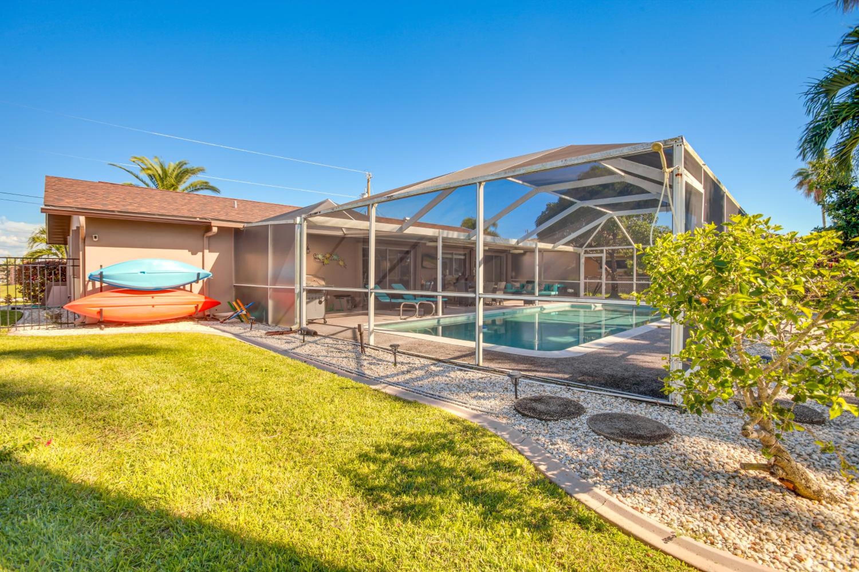 Dock Your Boat Waterfront Cape Coral Home with Pool