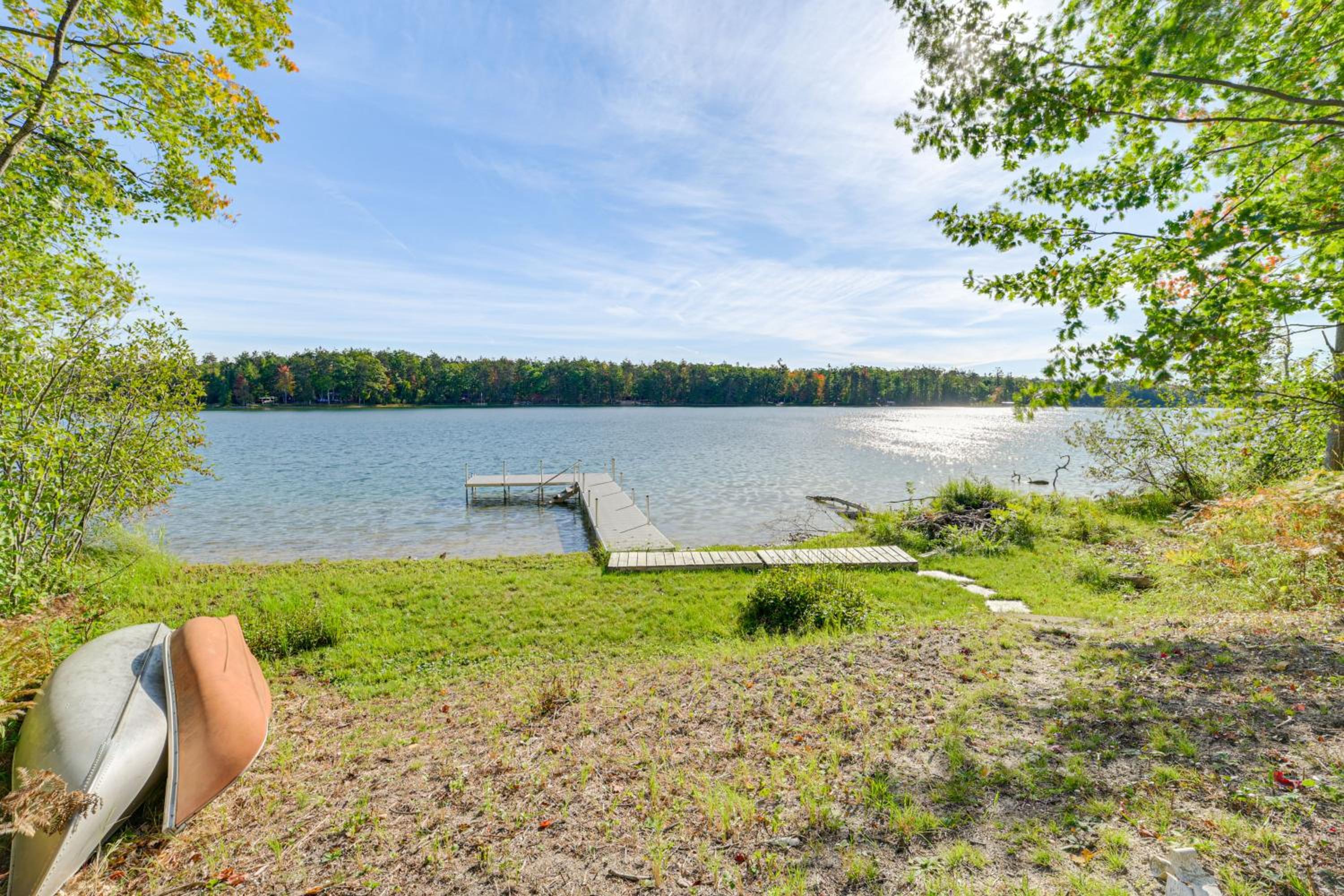 Pet-friendly Lakefront Gaylord Home with Dock!