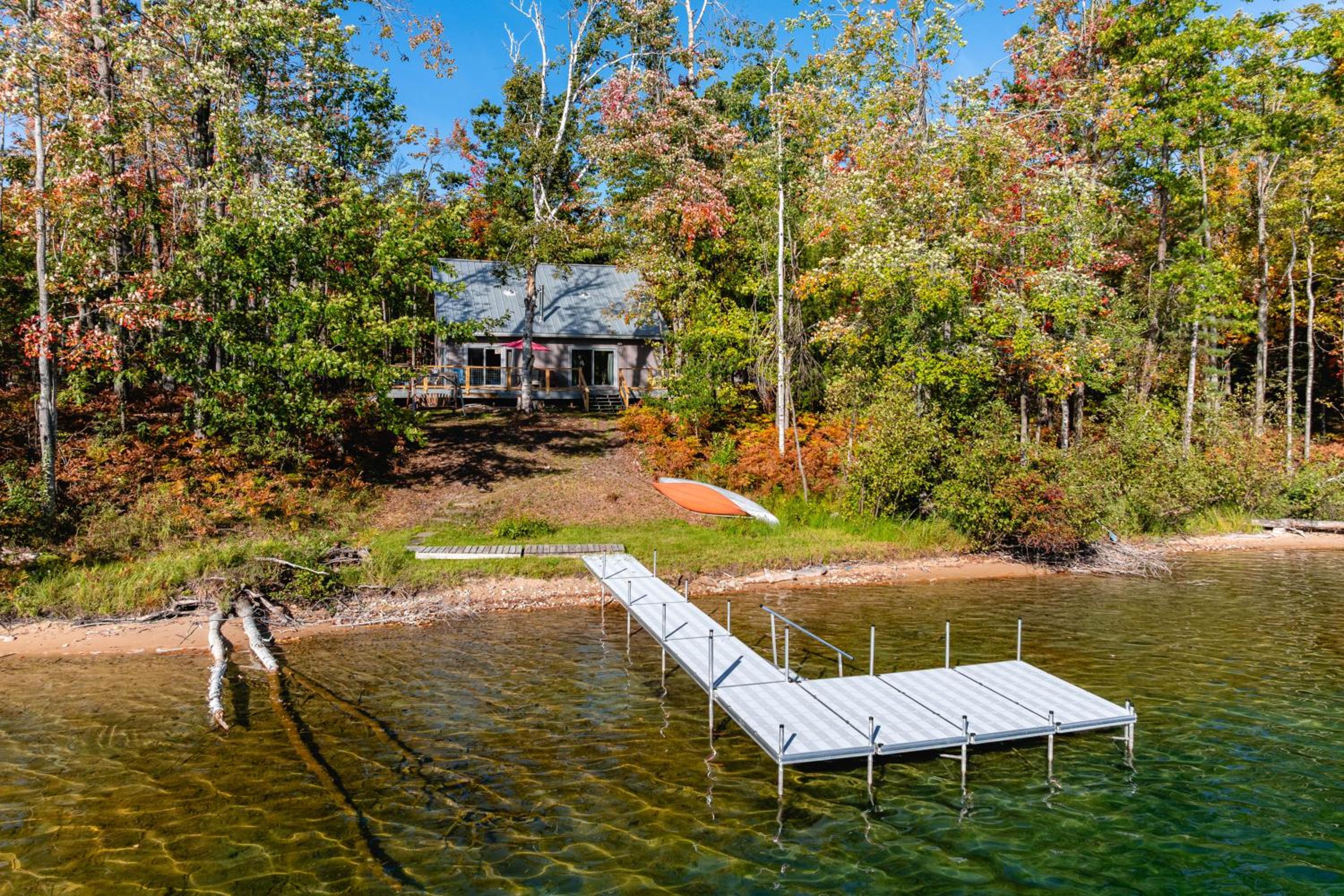 Pet-friendly Lakefront Gaylord Home with Dock!