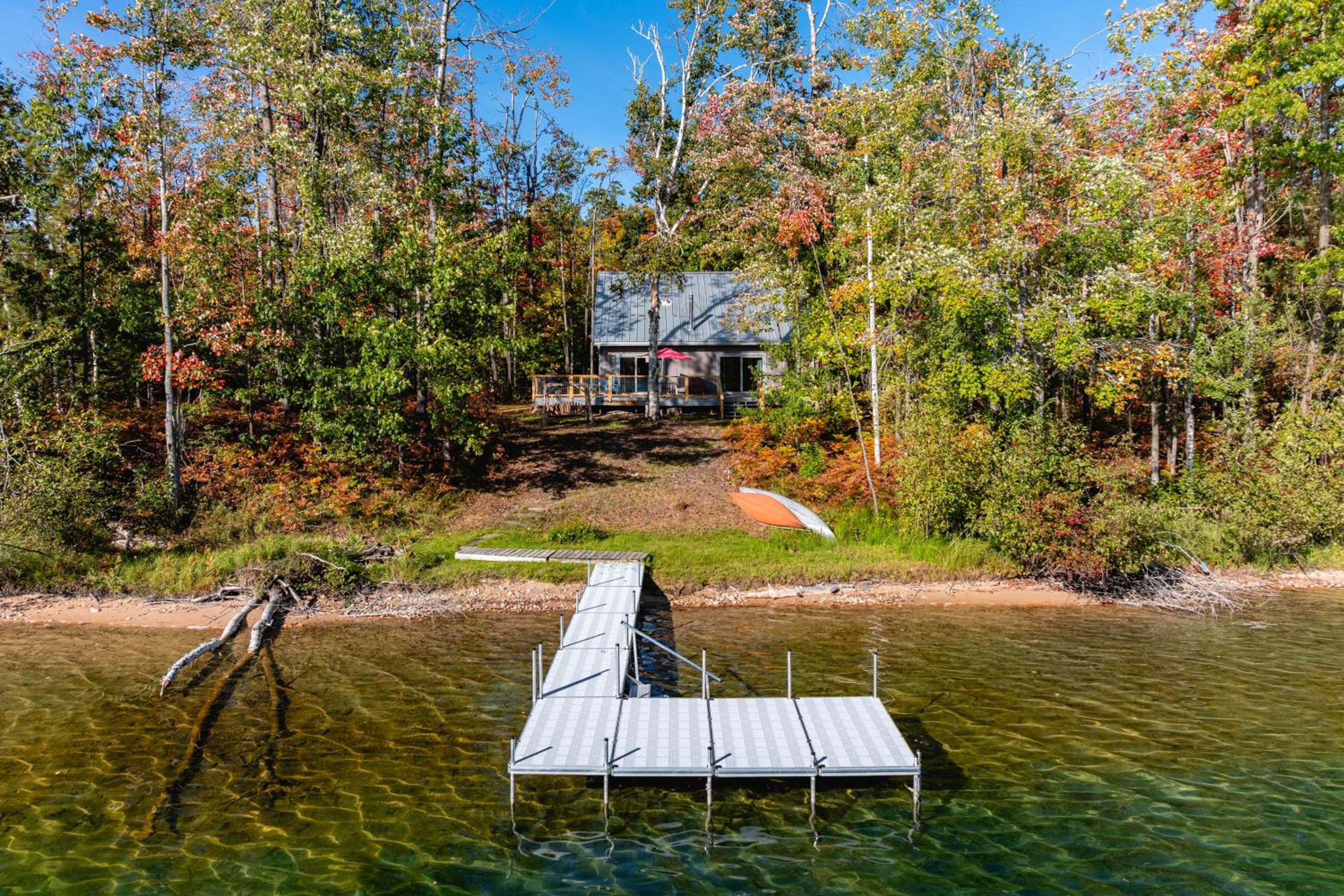 Pet-friendly Lakefront Gaylord Home with Dock!