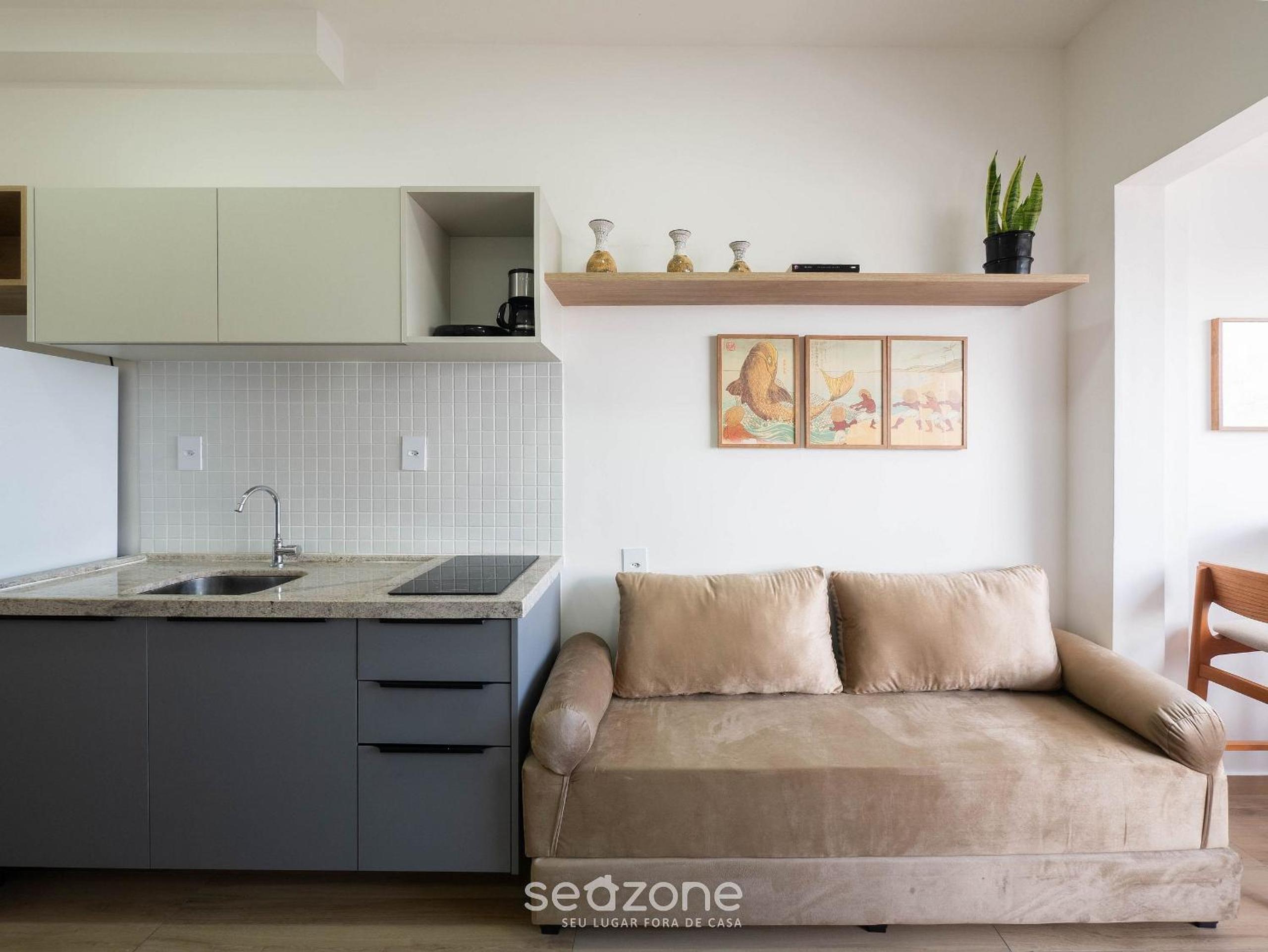 Condo. w/ Pool and Gym 70 m from the Beach - SMA
