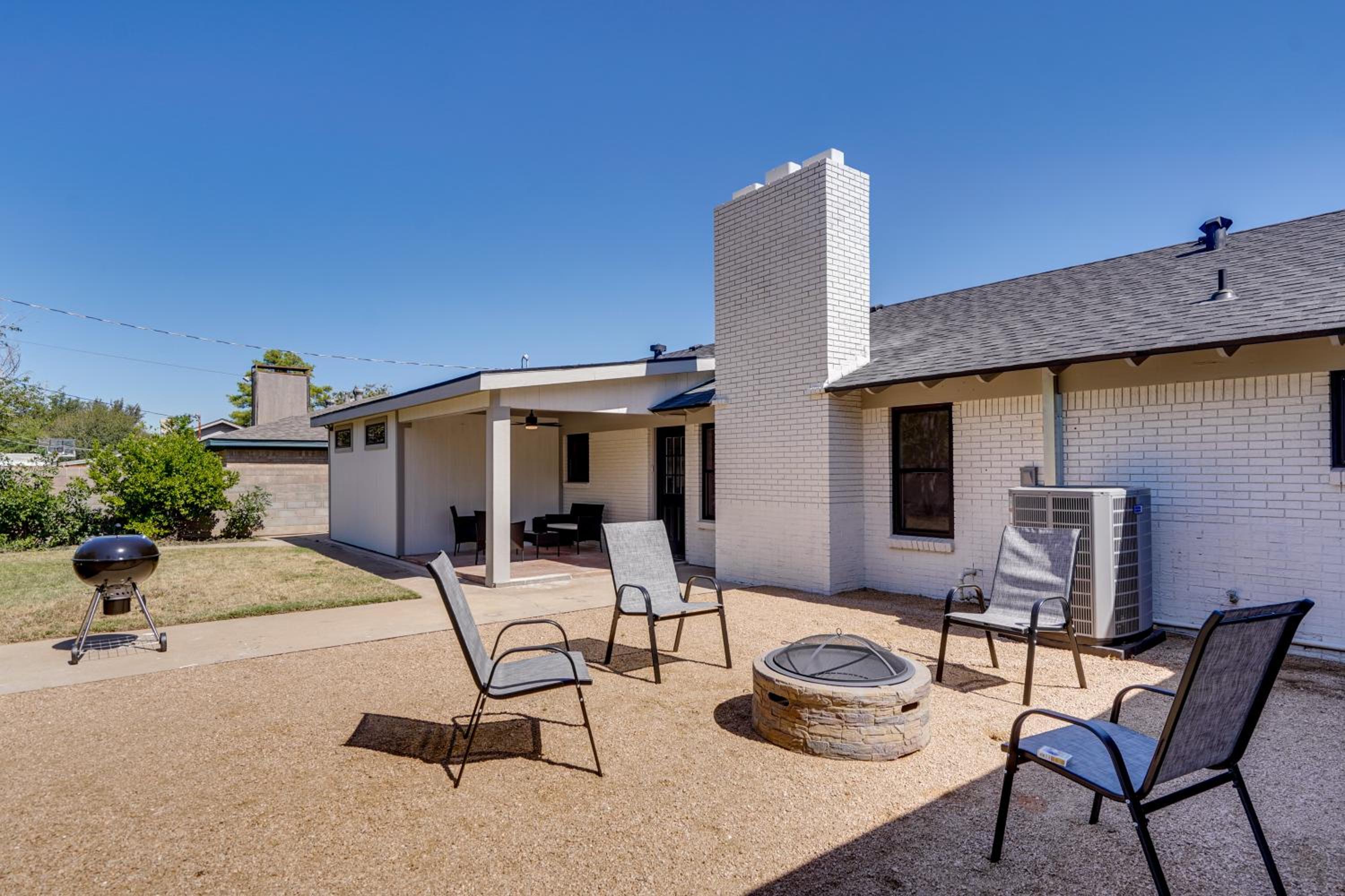 Backyard and Game Room! Home in Heart of Midland