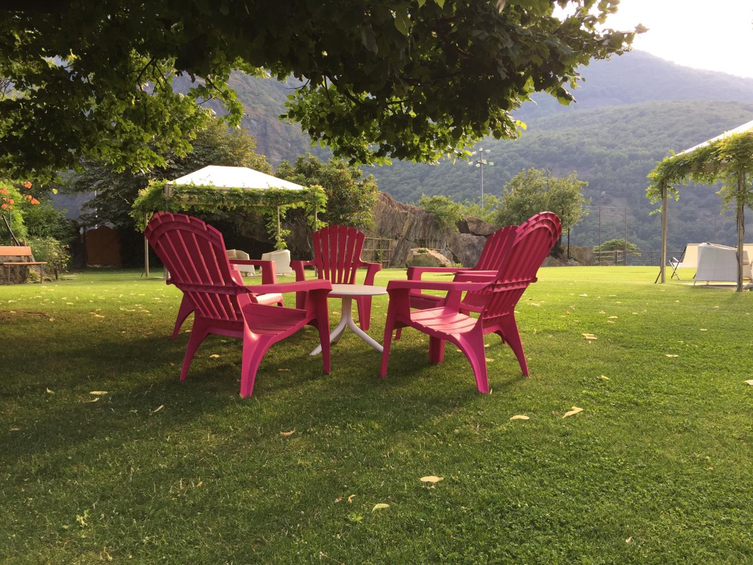 outdoor BBQ area