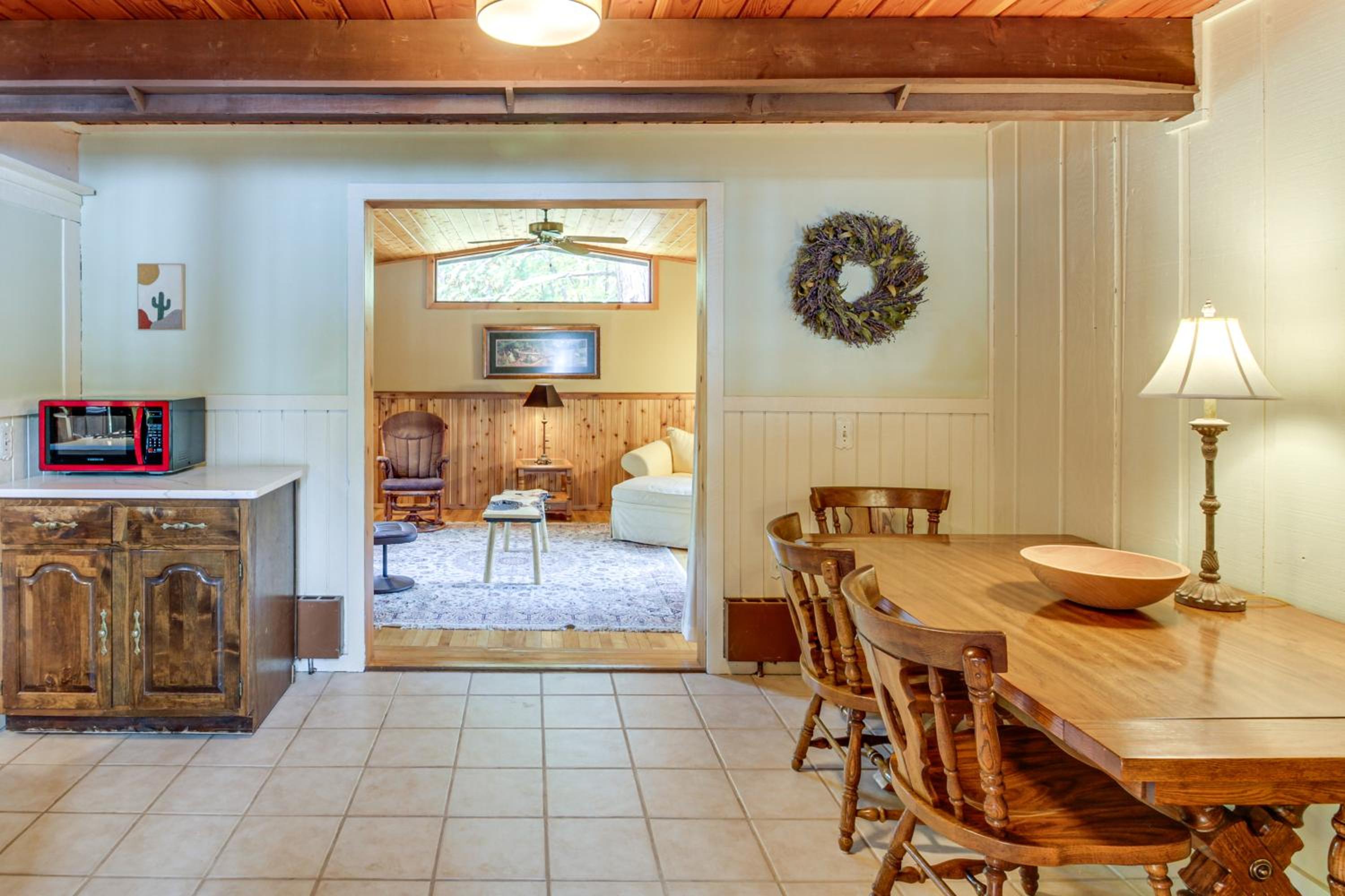 Less Than 1 Mi to Trails Wooded Home on Eagles Nest Lake!