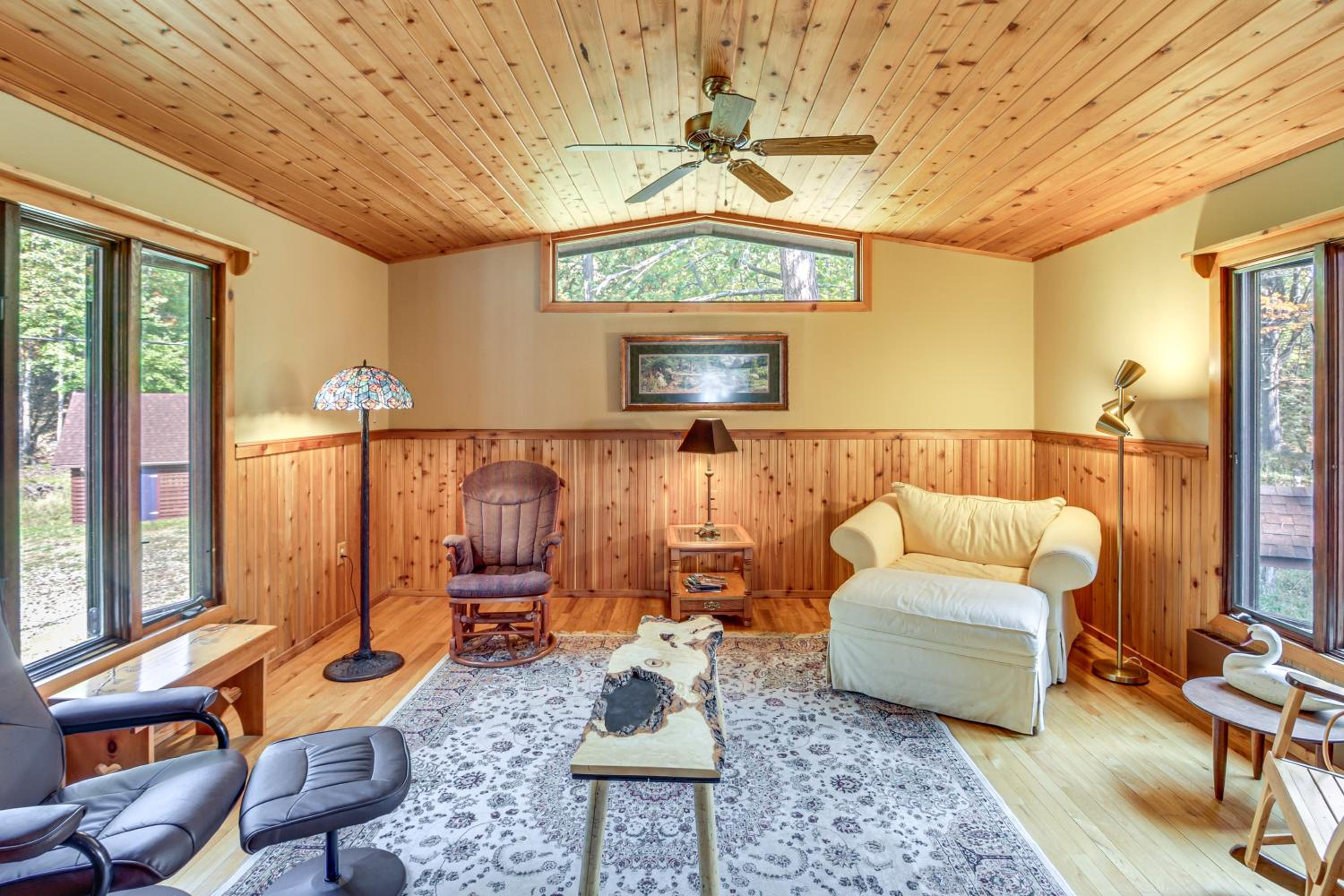 Less Than 1 Mi to Trails Wooded Home on Eagles Nest Lake!