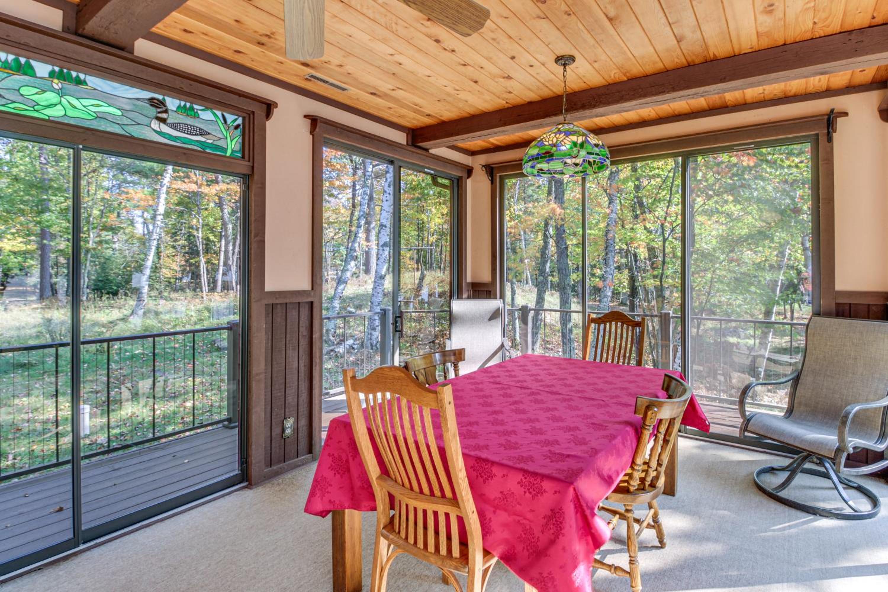 Less Than 1 Mi to Trails Wooded Home on Eagles Nest Lake!