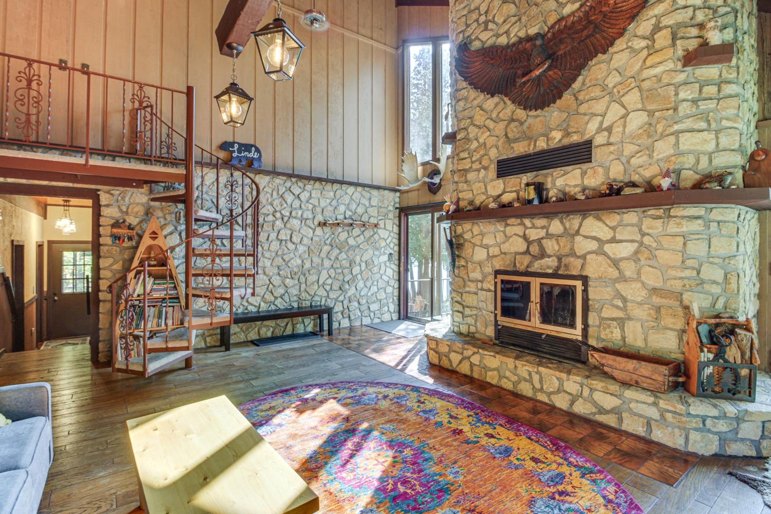 Less Than 1 Mi to Trails Wooded Home on Eagles Nest Lake!