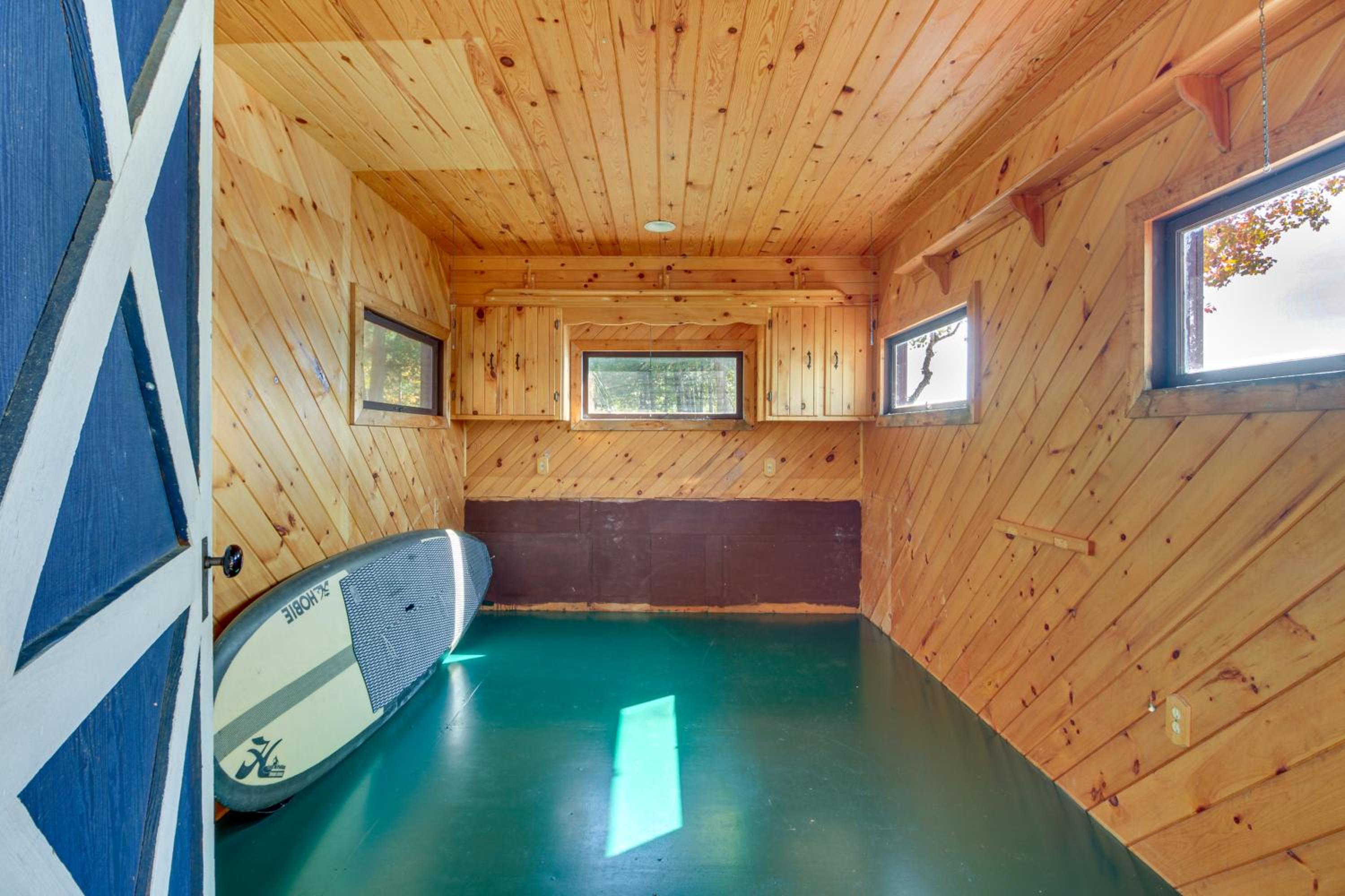 Less Than 1 Mi to Trails Wooded Home on Eagles Nest Lake!