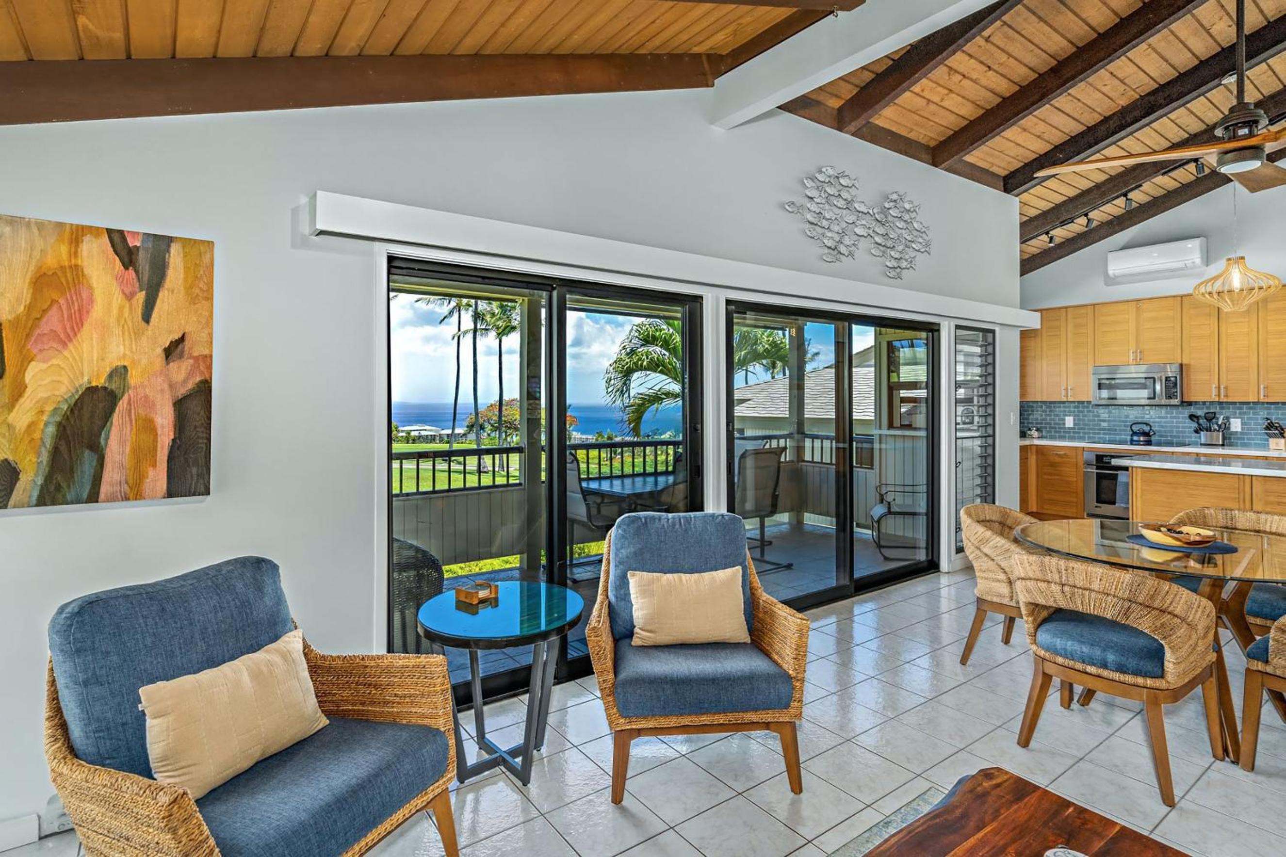 Wailea Ekolu 1204 - Modern Ocean View Condo w/ large Lanai, King Bed, & Split AC