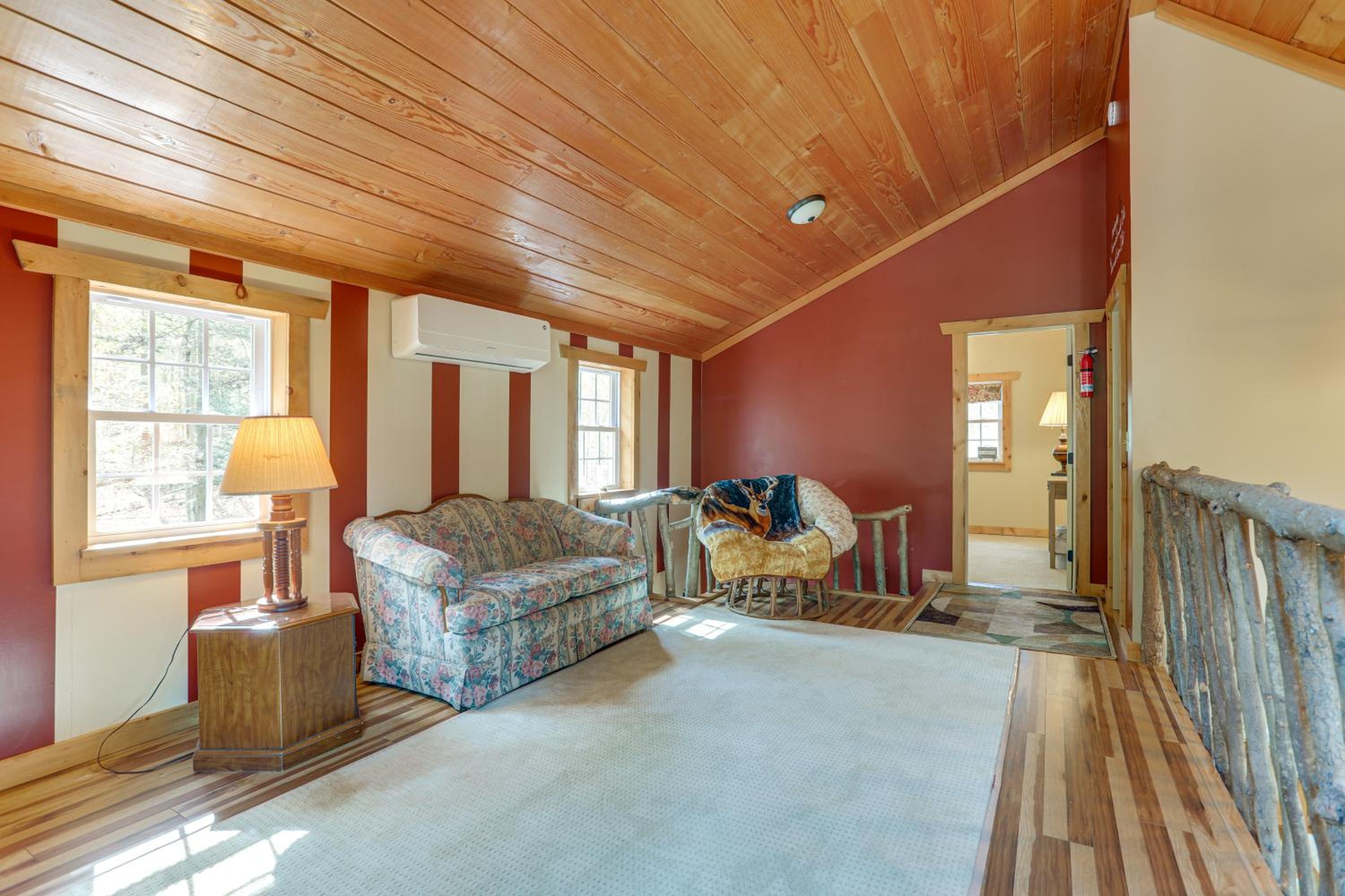 8 Private Acres Little Mahoning Creek Cabin!