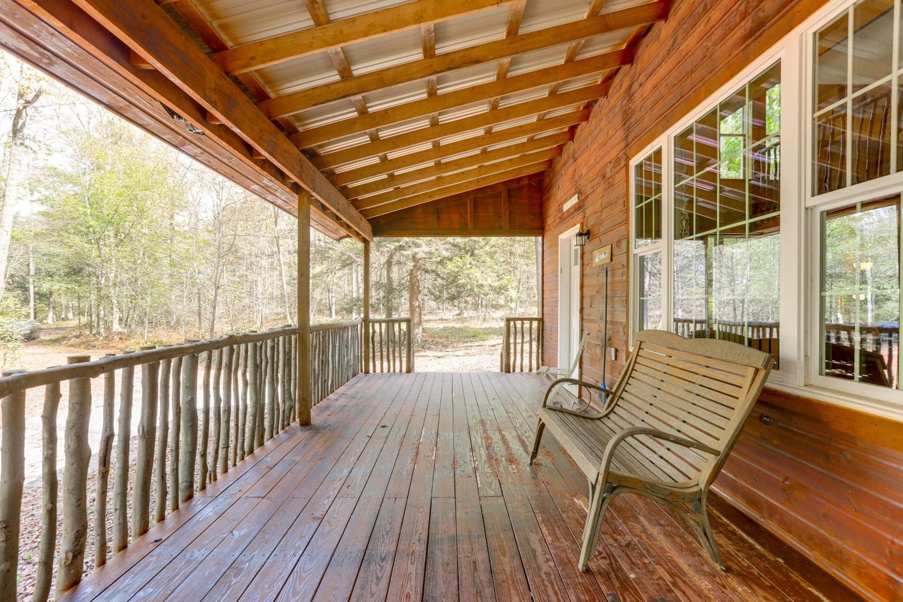 8 Private Acres Little Mahoning Creek Cabin!
