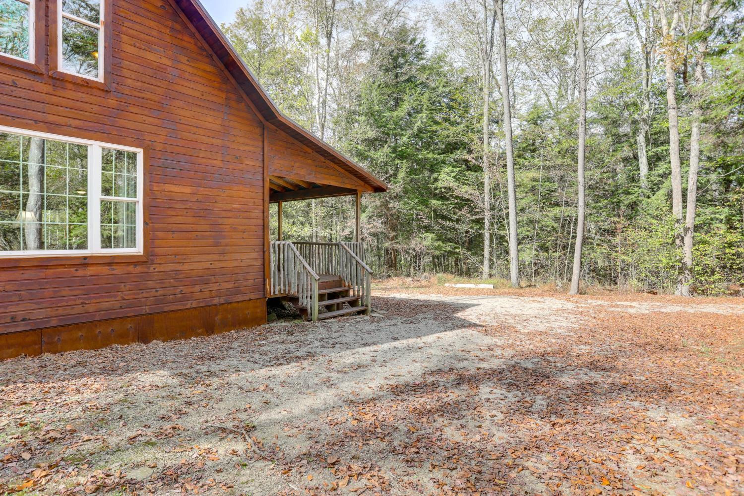 8 Private Acres Little Mahoning Creek Cabin!