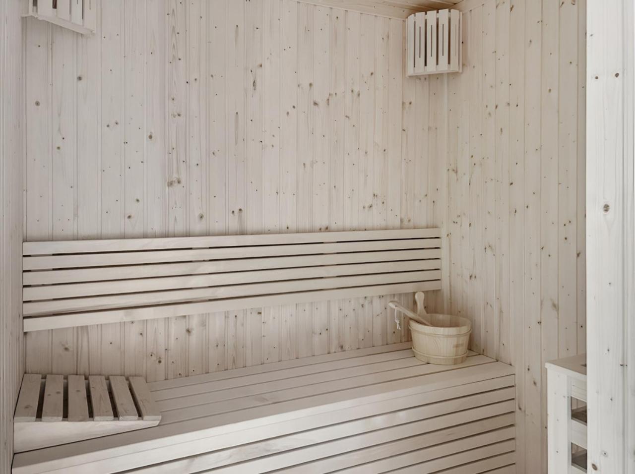 Stylish 1BR with PS5, Sauna and Kids' Play Area