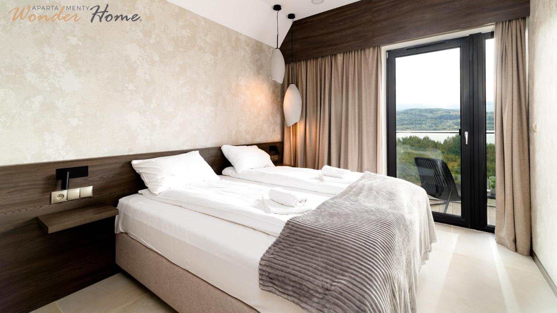 Wonder Hill - bajkowy widok na góry i zalew, strefa wellness na terenie kompleksu