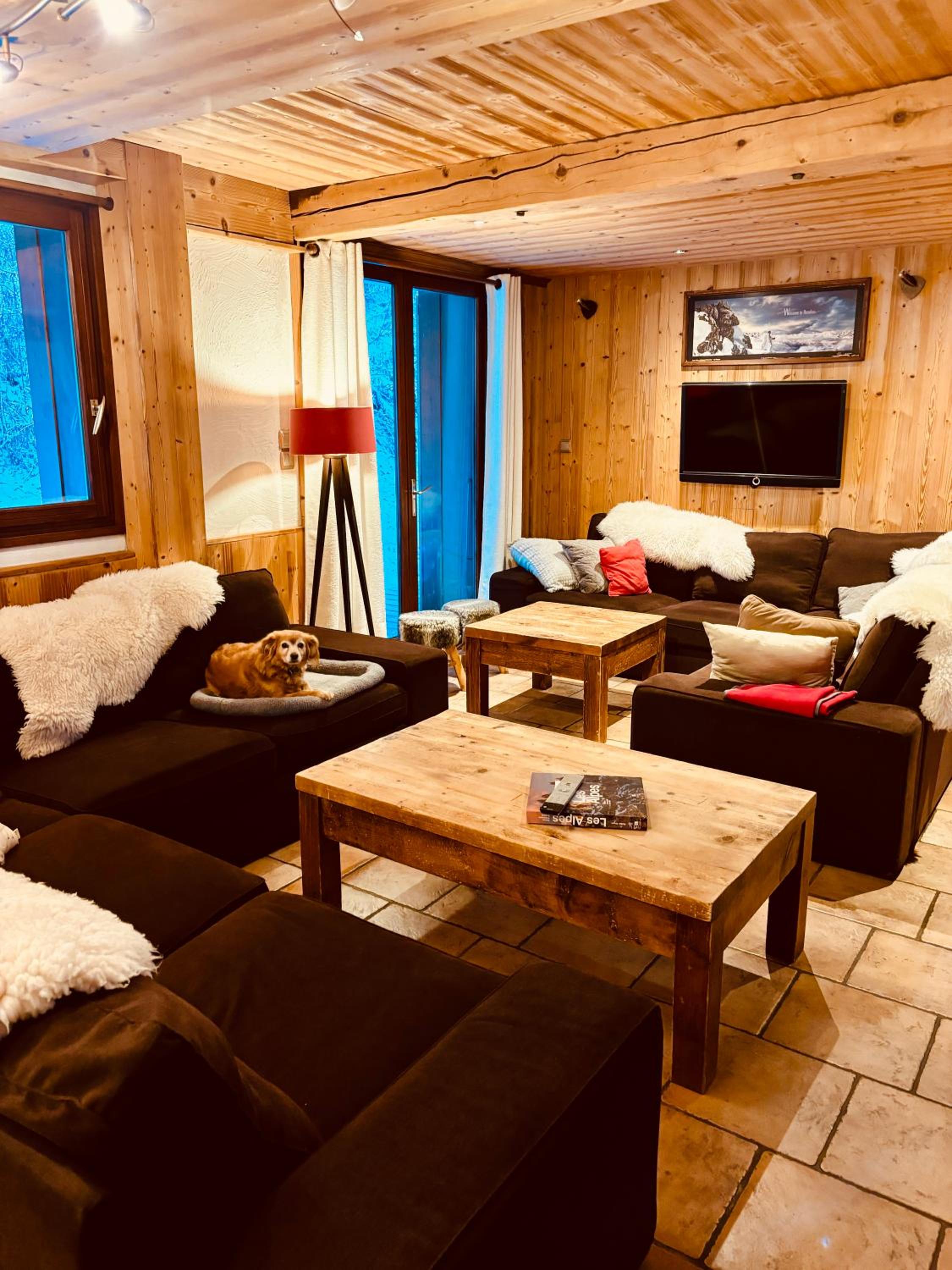Fabulous chalet La Plagne - ski in-ski out - Sauna with Mont Blanc view