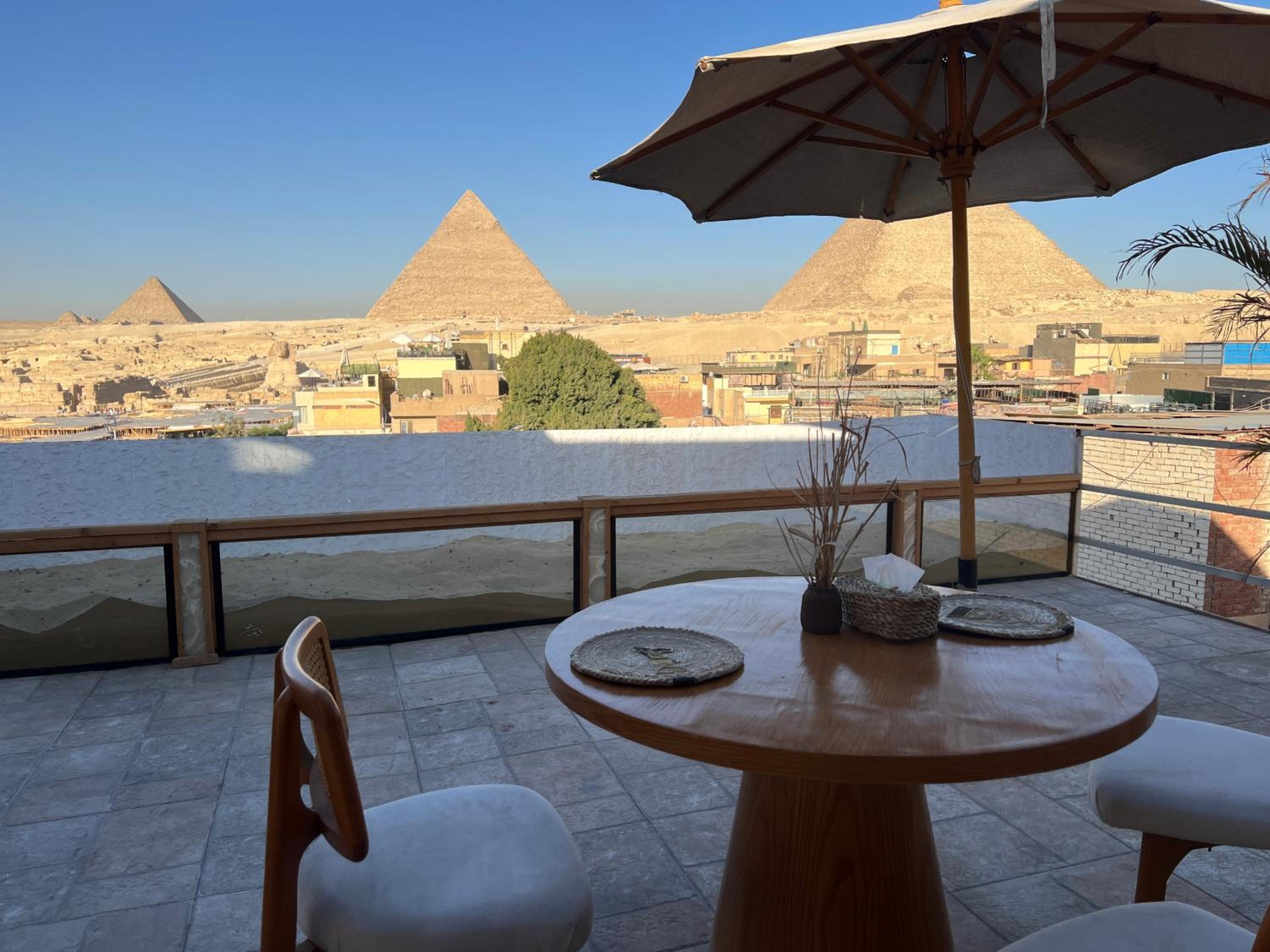 Pyramids Top view inn