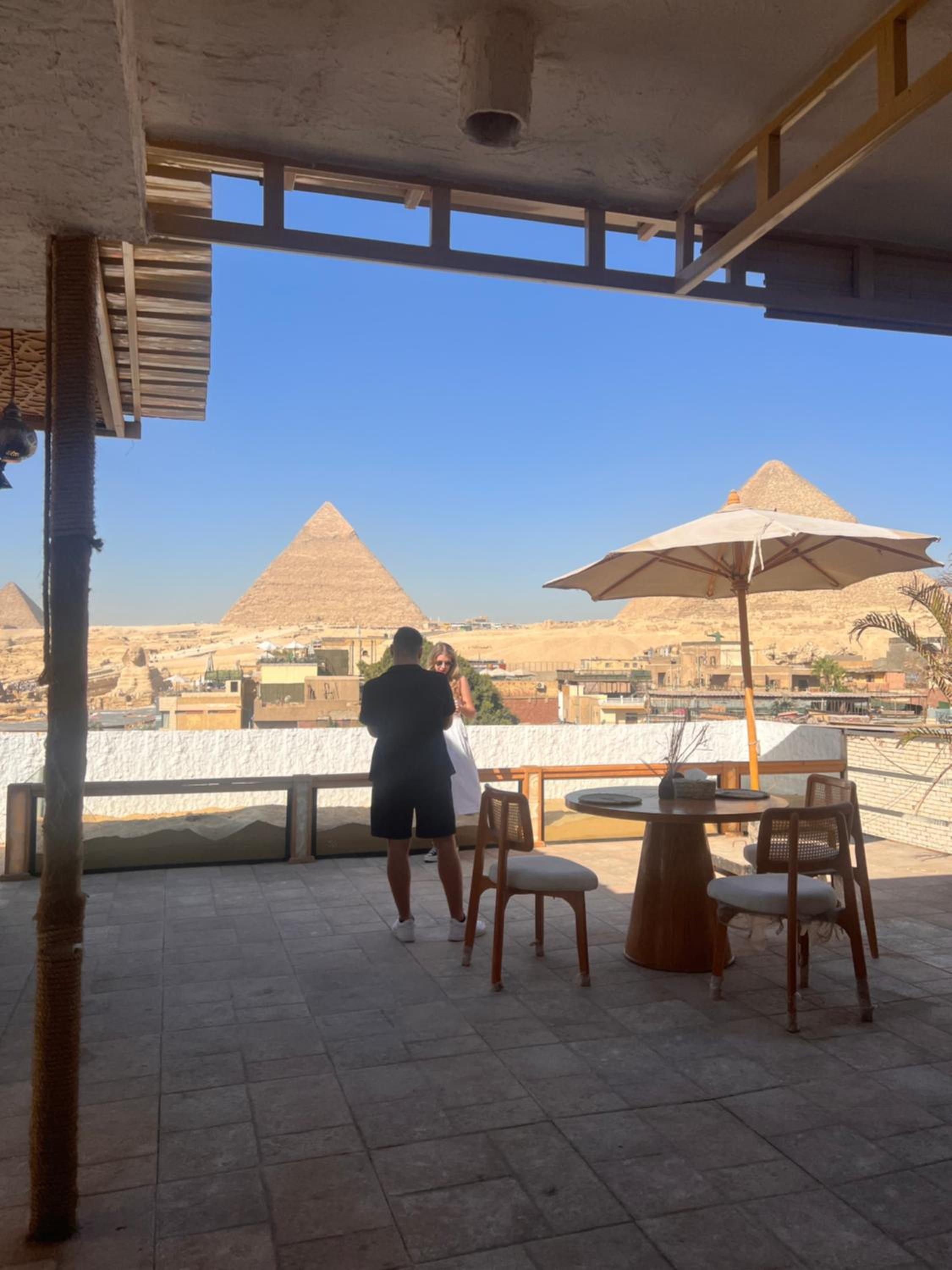 Pyramids Top view inn