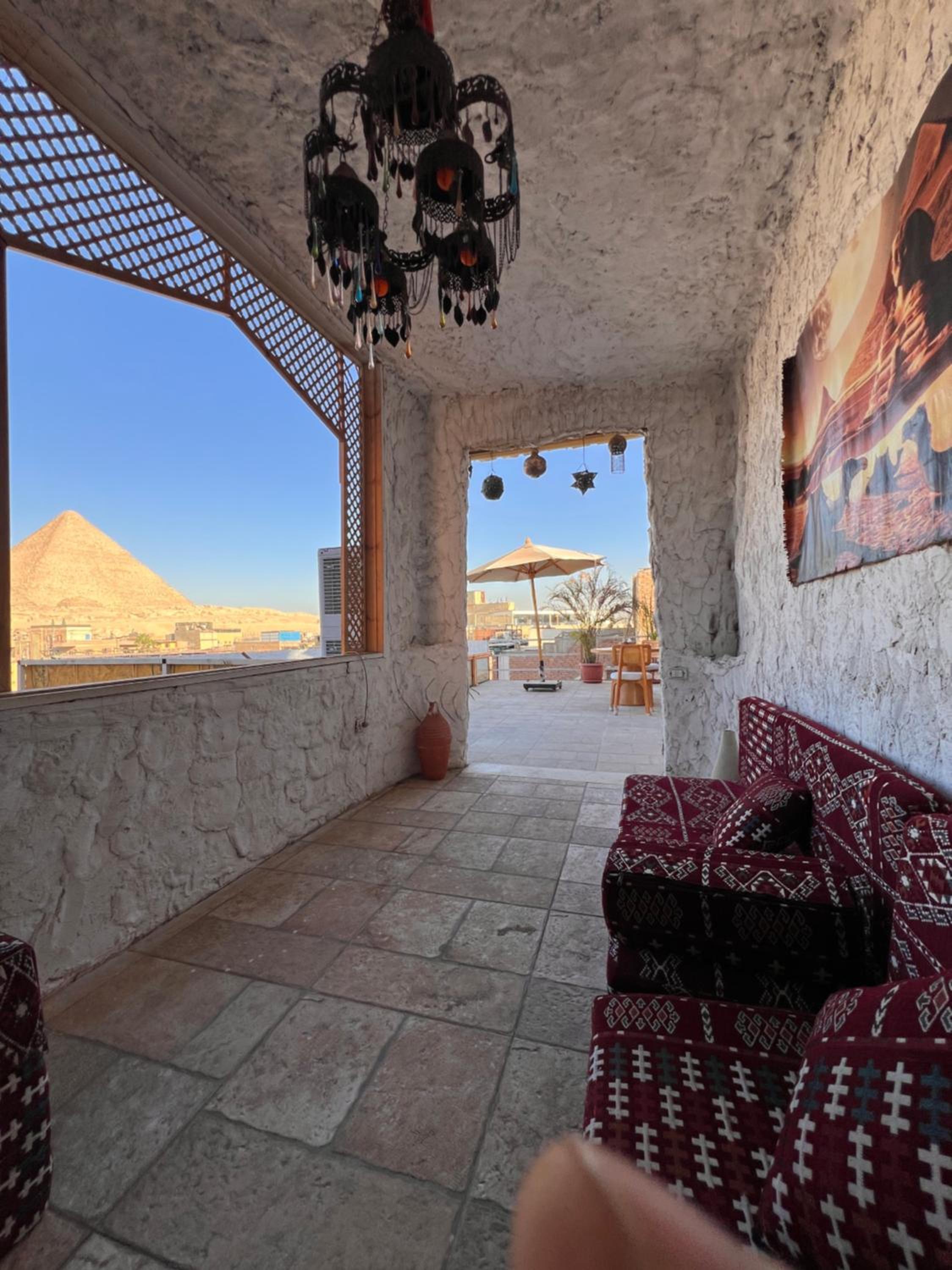Pyramids Top view inn