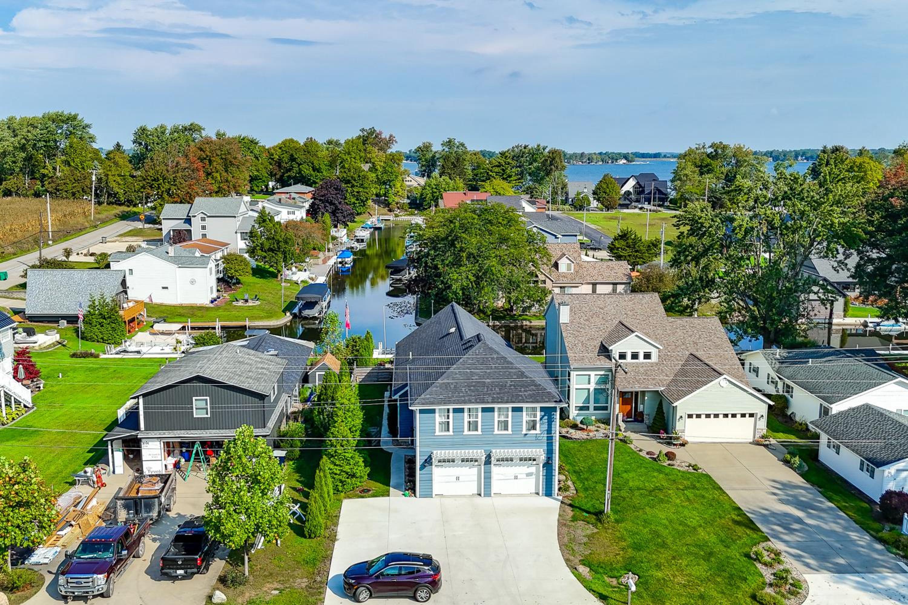 Sleek Getaway on Lake Wawasee with Private Dock!