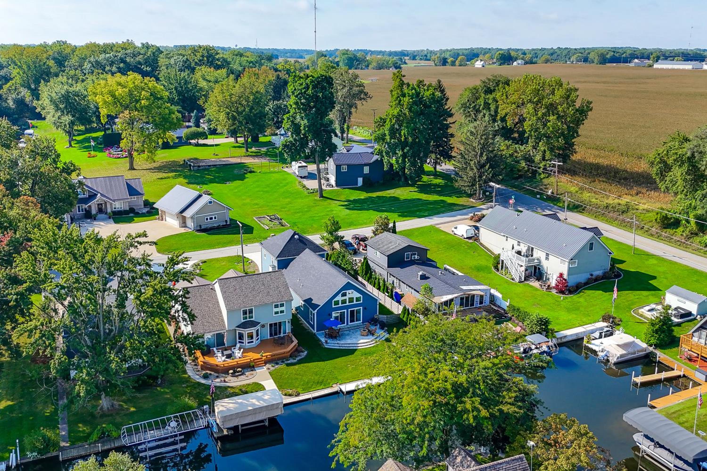 Sleek Getaway on Lake Wawasee with Private Dock!