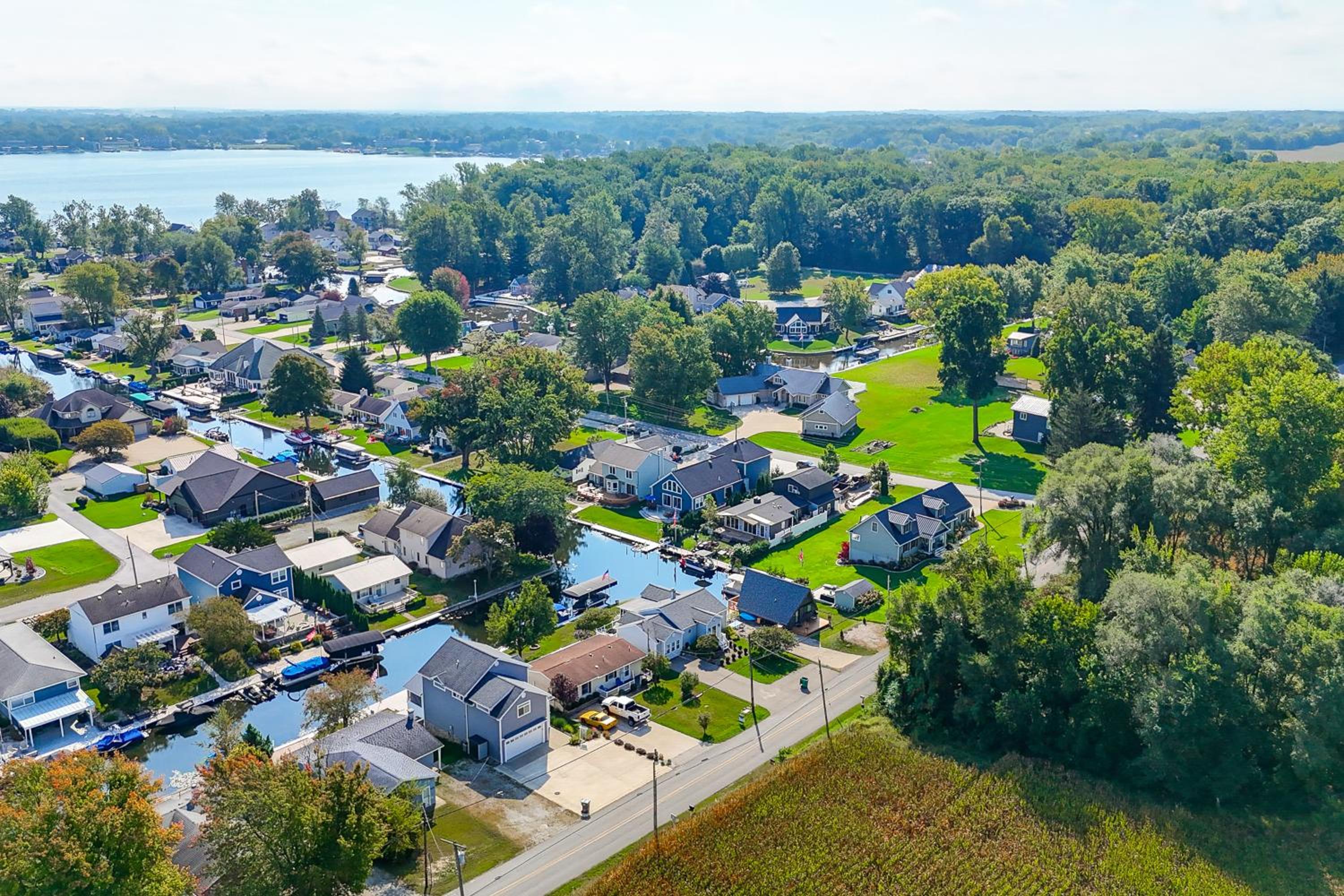 Sleek Getaway on Lake Wawasee with Private Dock!