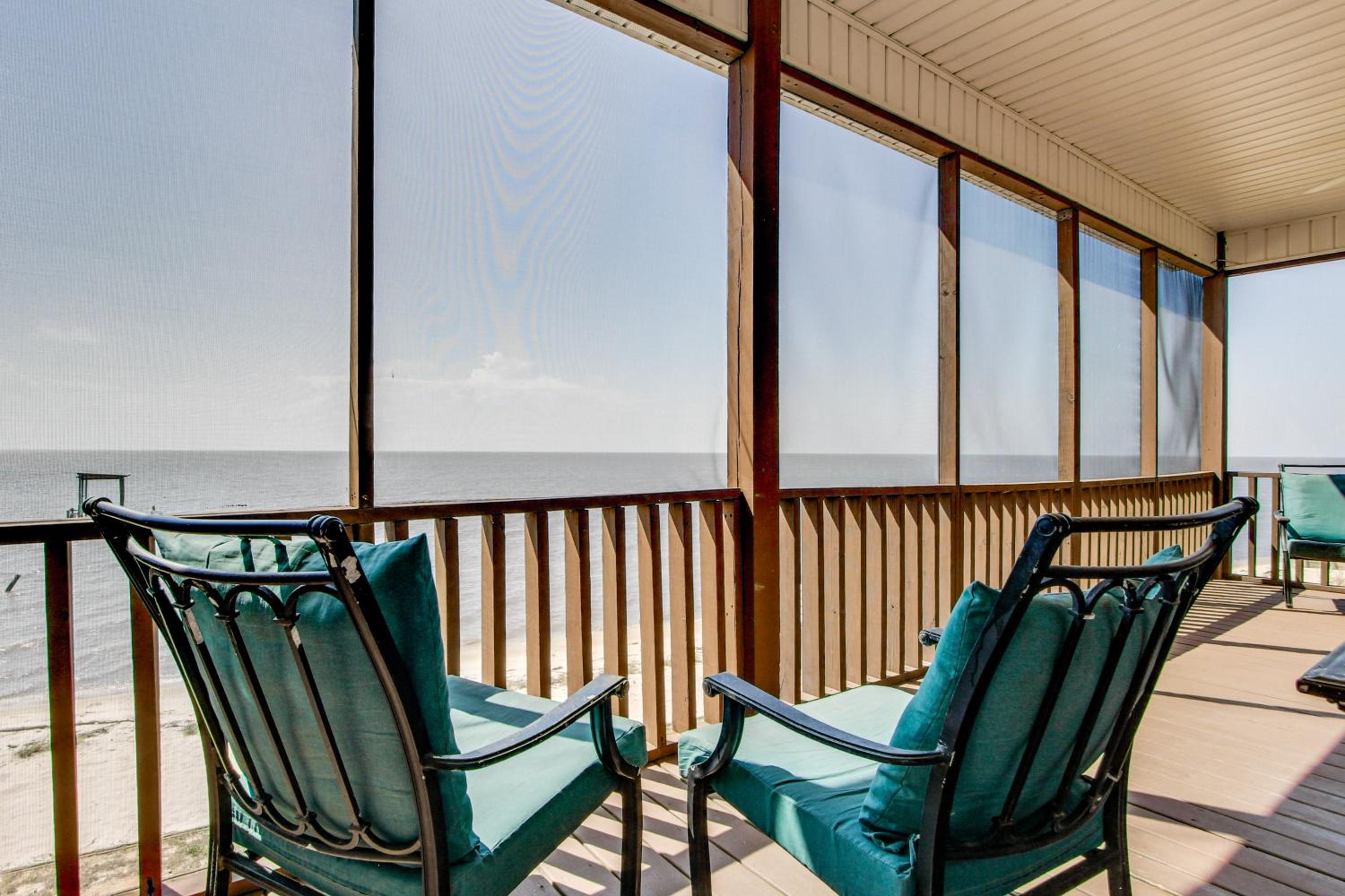Private Beach and Views! Stilted Ocean Springs Home