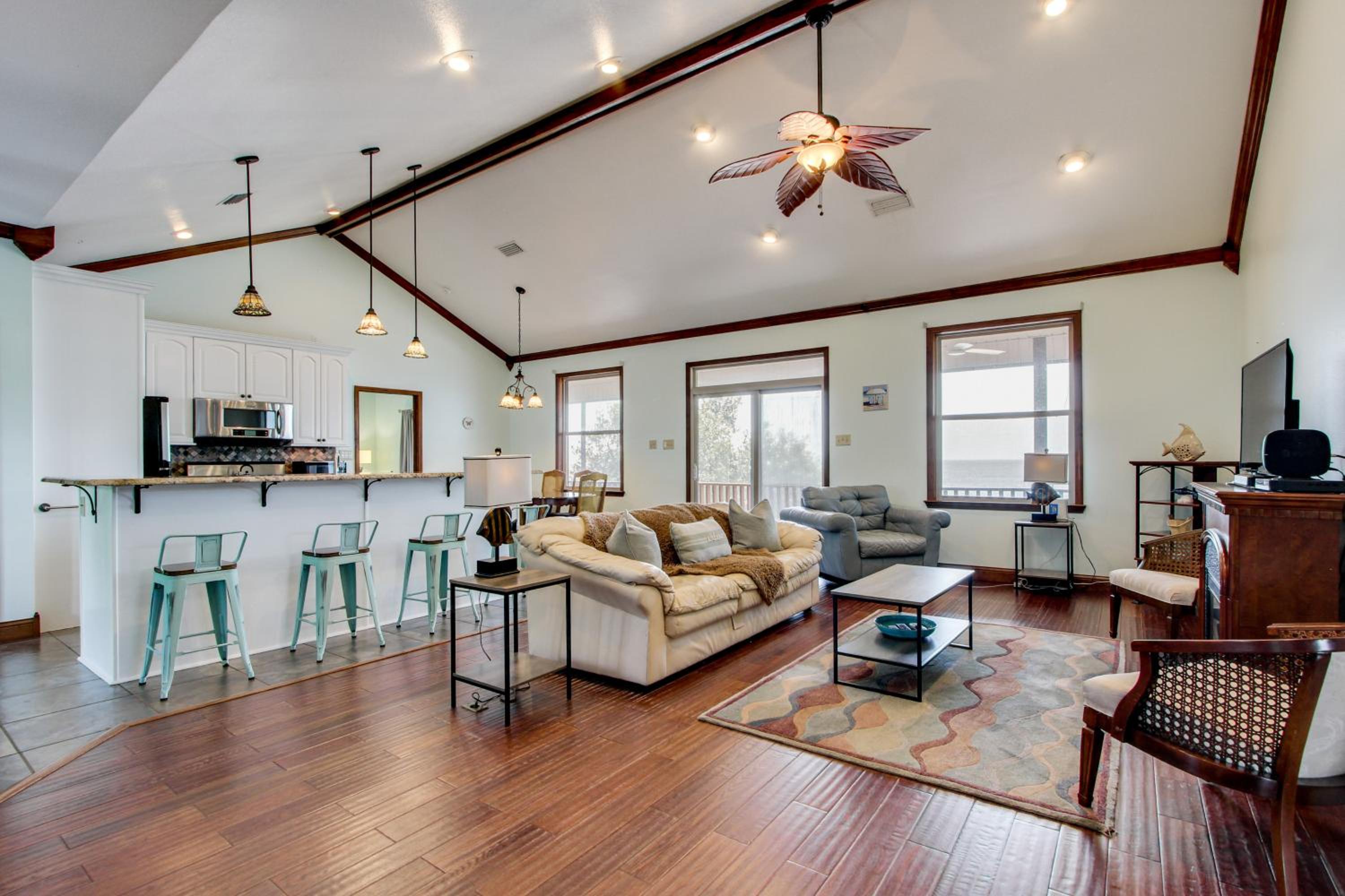Private Beach and Views! Stilted Ocean Springs Home