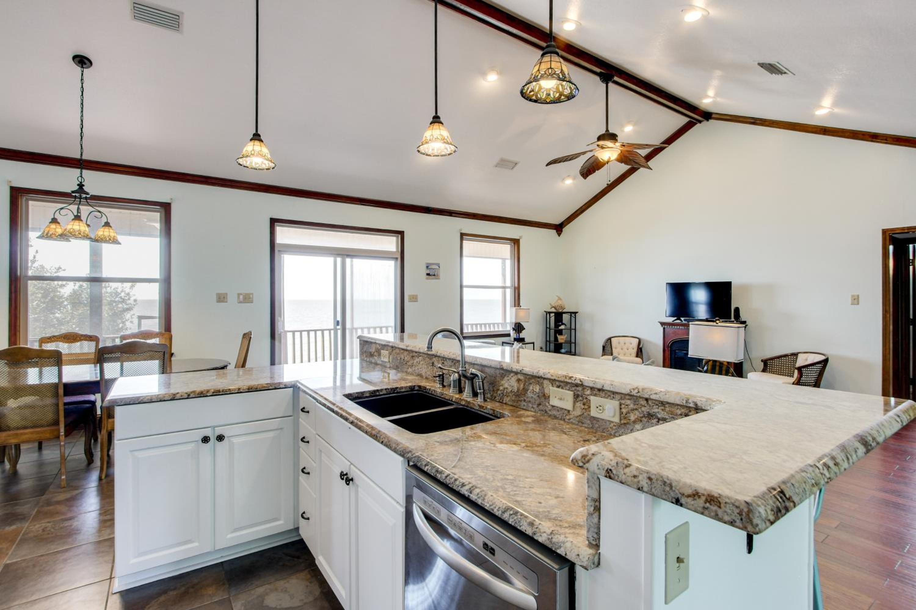 Private Beach and Views! Stilted Ocean Springs Home