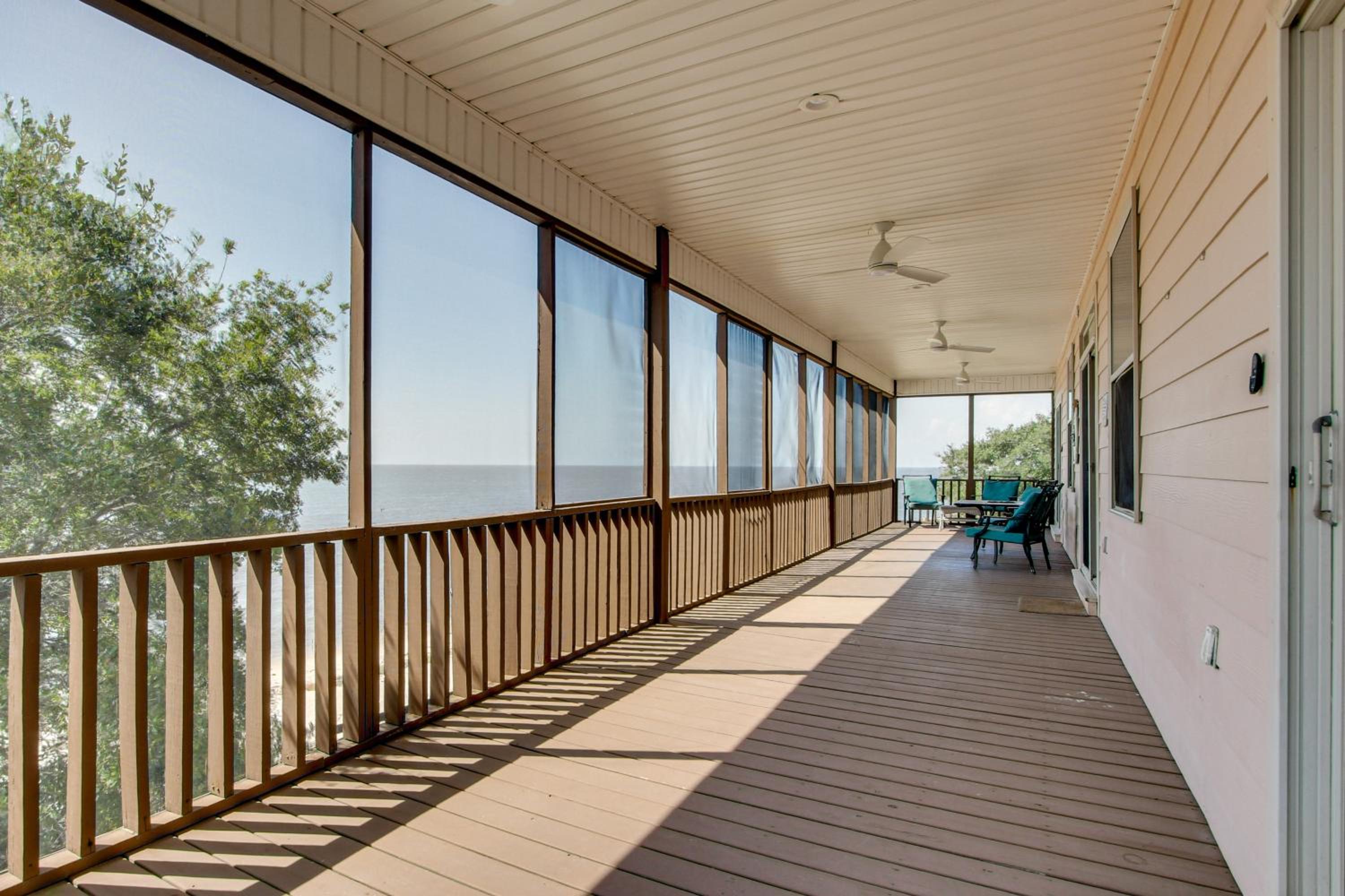 Private Beach and Views! Stilted Ocean Springs Home