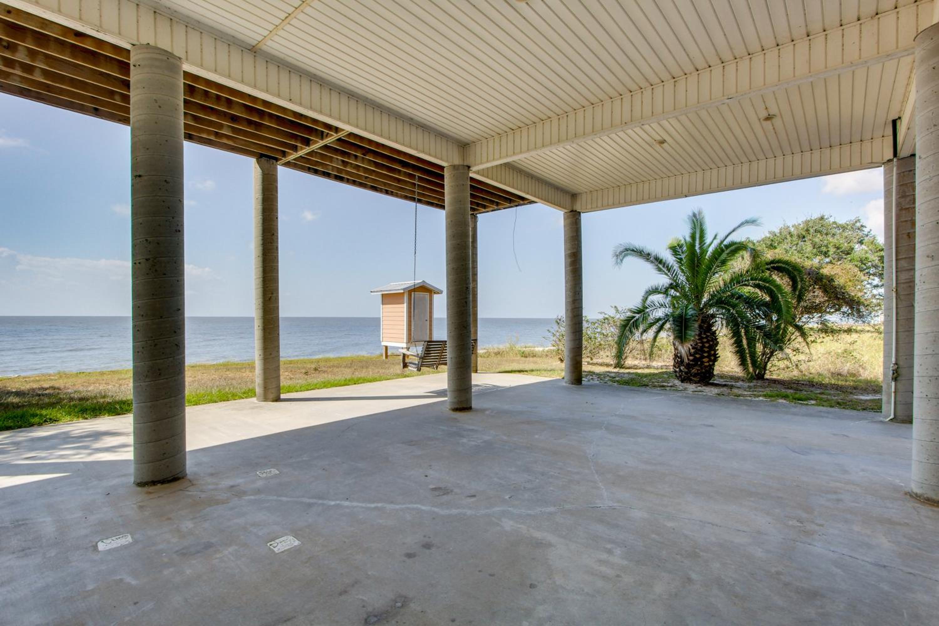 Private Beach and Views! Stilted Ocean Springs Home
