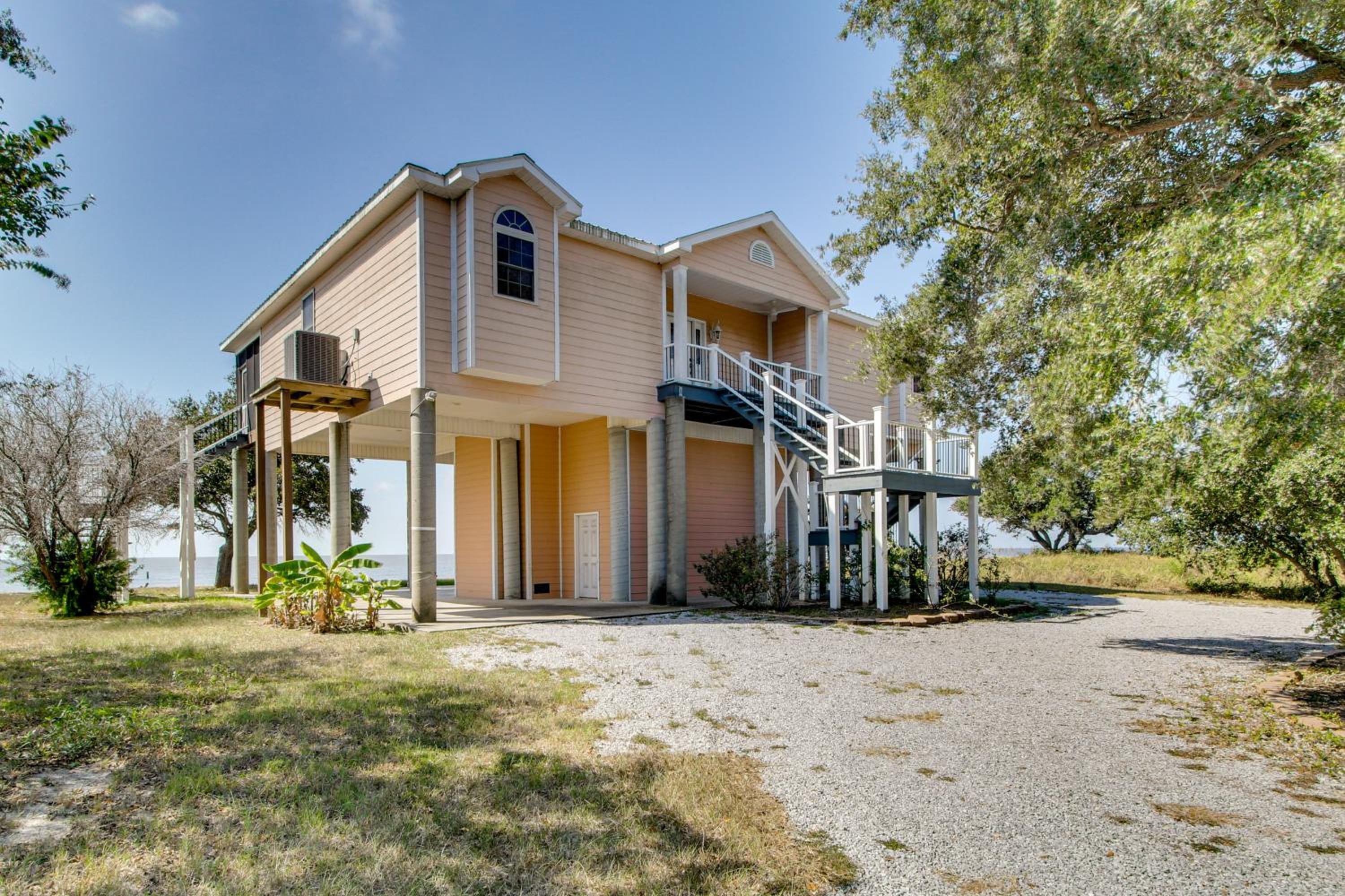 Private Beach and Views! Stilted Ocean Springs Home