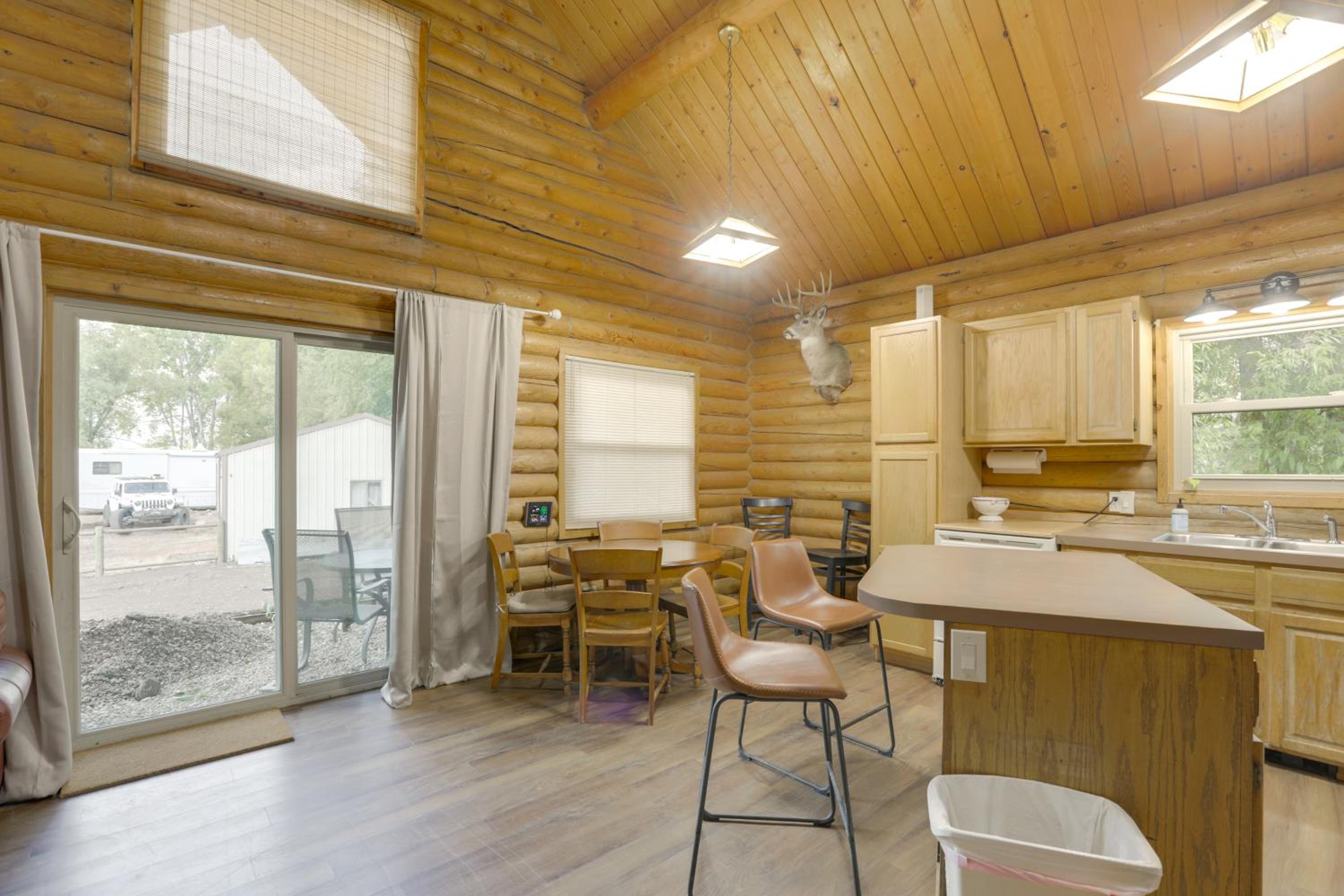 Waterfront Cabin with Bighorn Mountain Views!