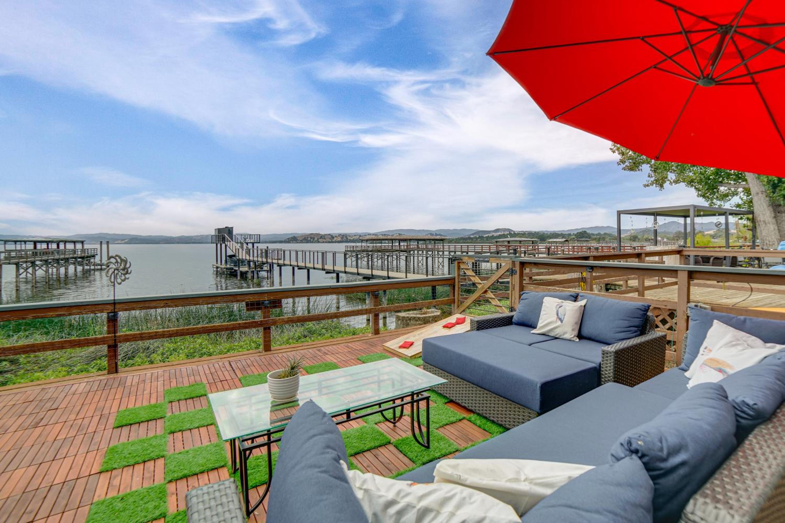 Waterfront Clear Lake Home with Game Room and Deck!
