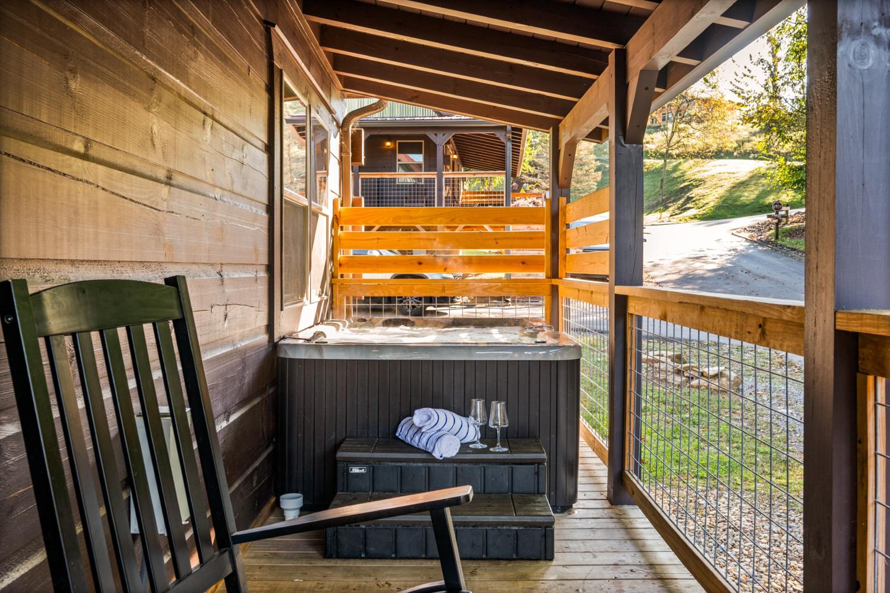 Beary Cottage Hot Tub Grill Arcade Games