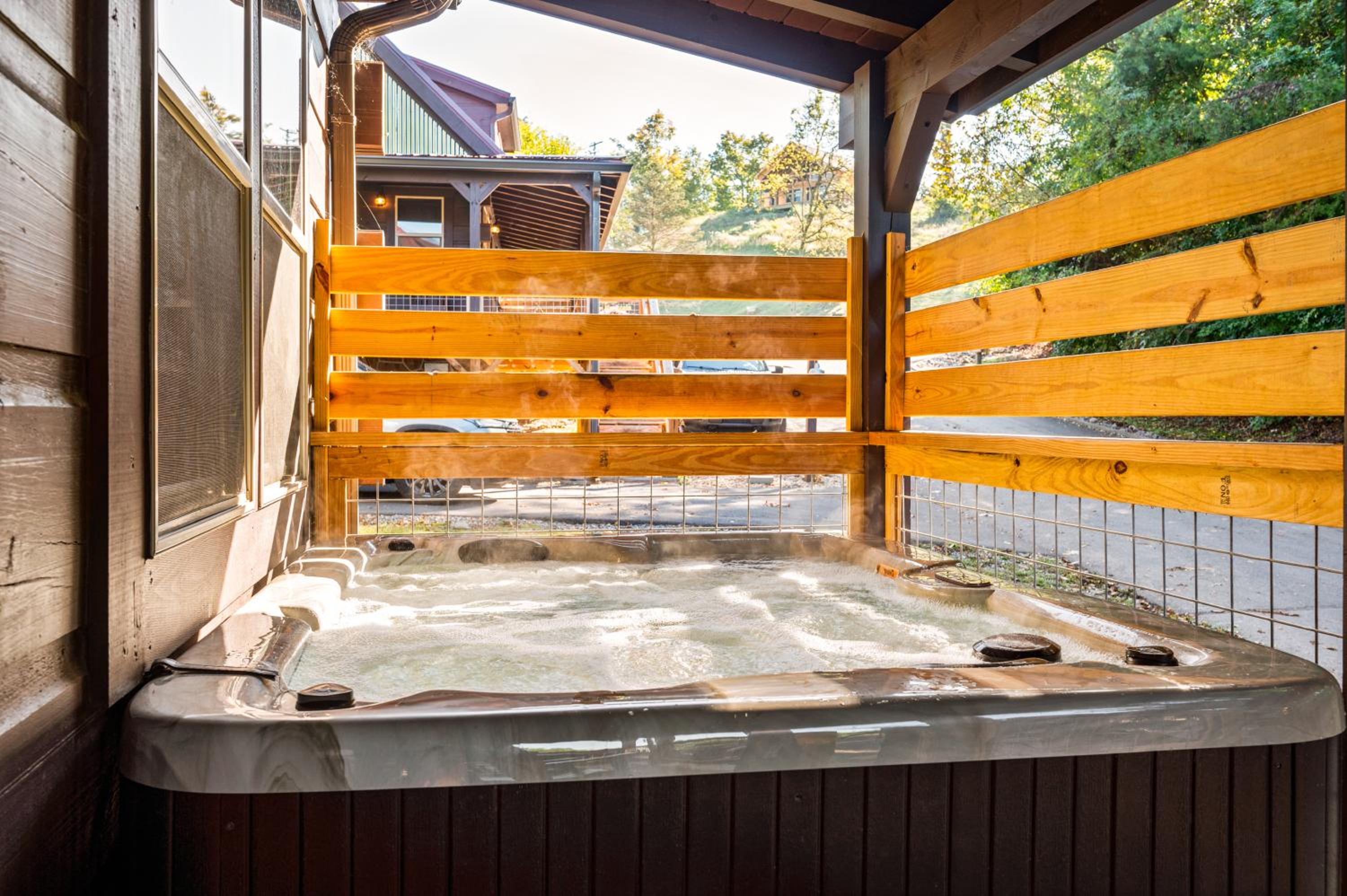 Beary Cottage Hot Tub Grill Arcade Games