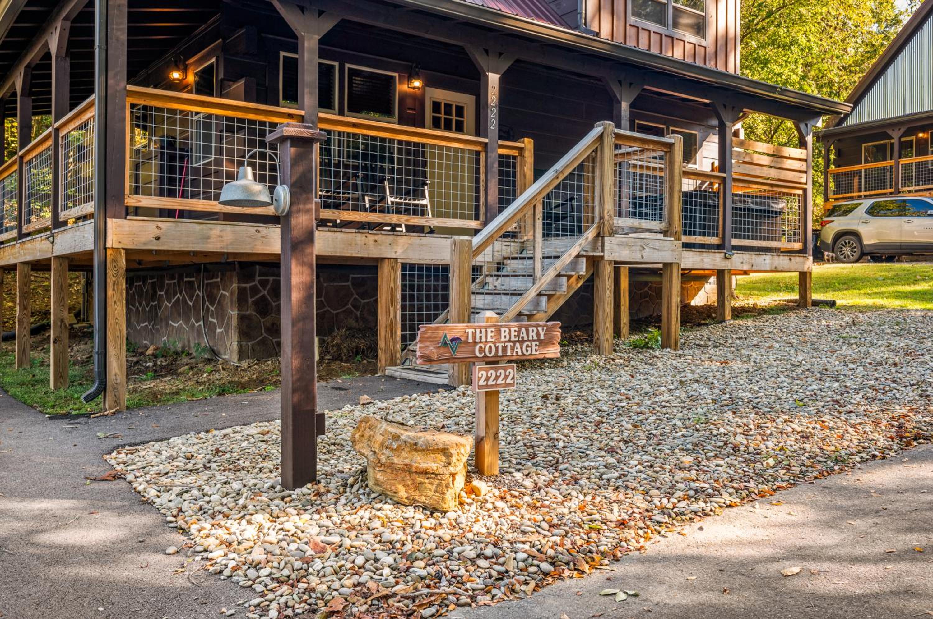 Beary Cottage Hot Tub Grill Arcade Games
